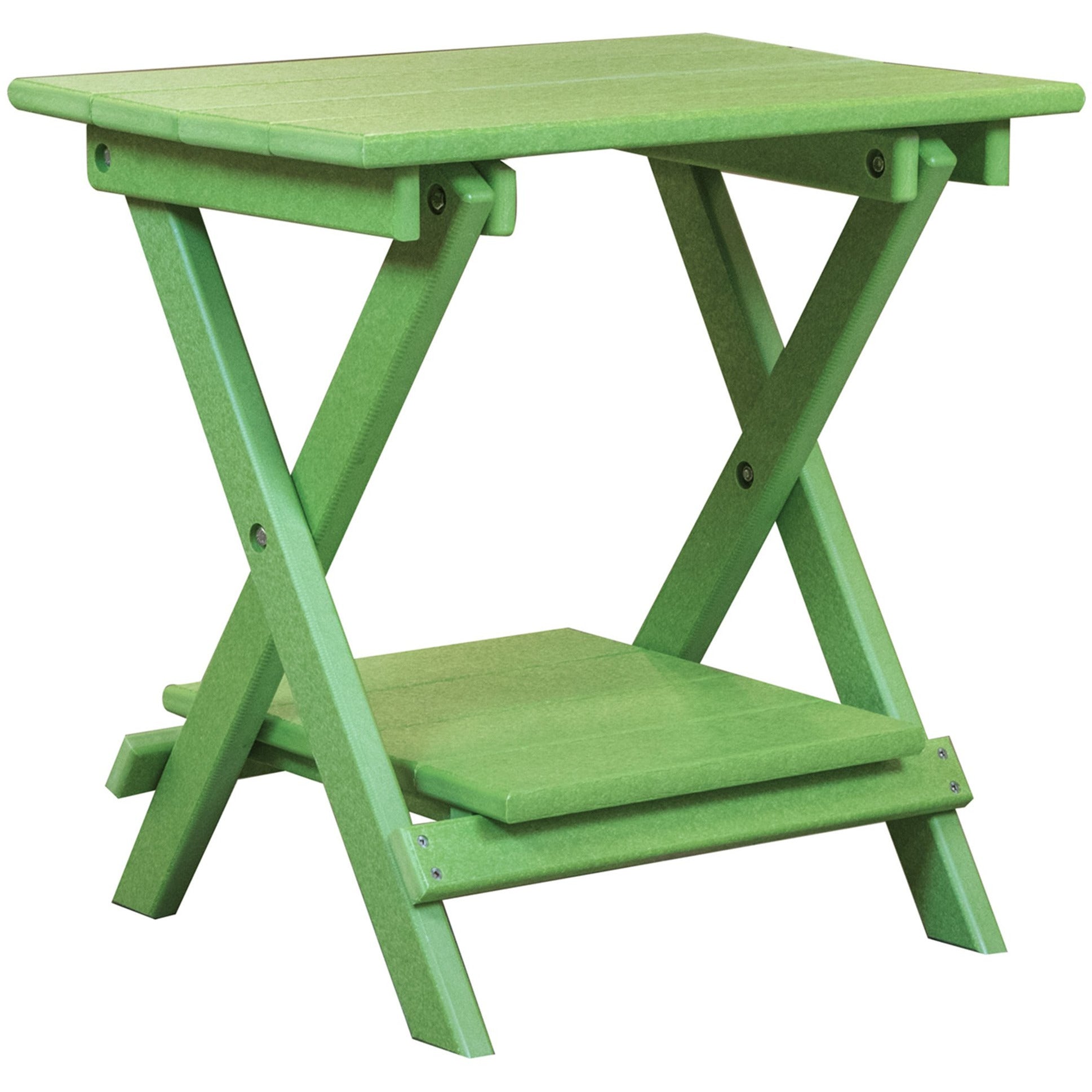 Set of 2 - Unwind Edition King Size Folding Adirondack Chairs With Built In Cupholders + 1 Folding End Table With Removable Tray