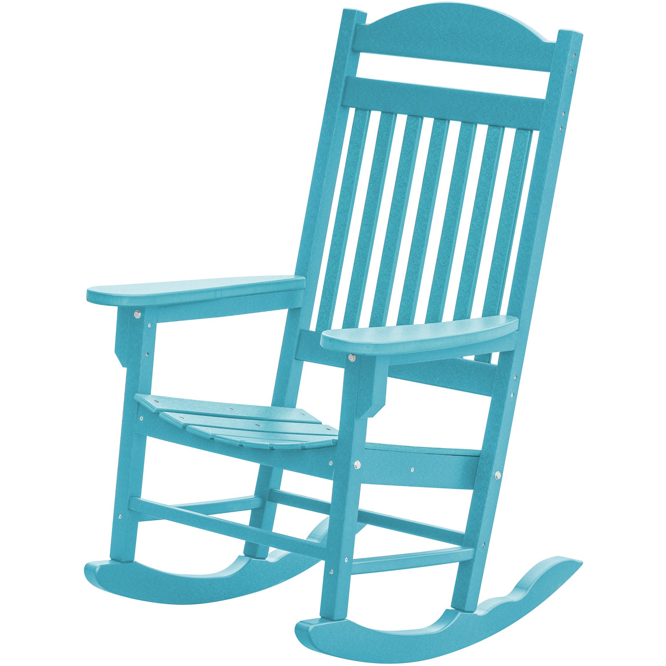 Set of 2 Mission Porch Rockers with Fan Side Table