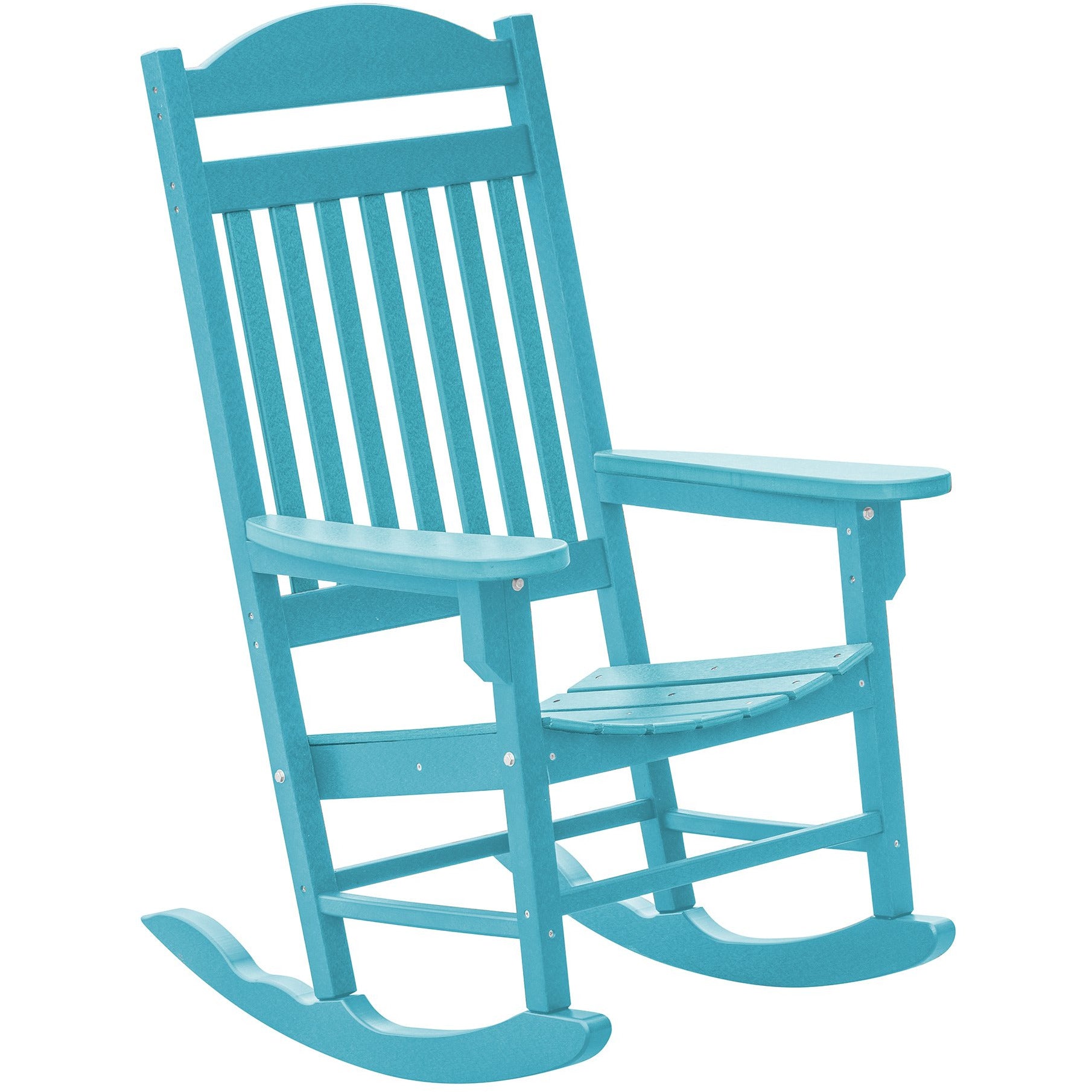 Set of 2 Mission Porch Rockers with Fan Side Table