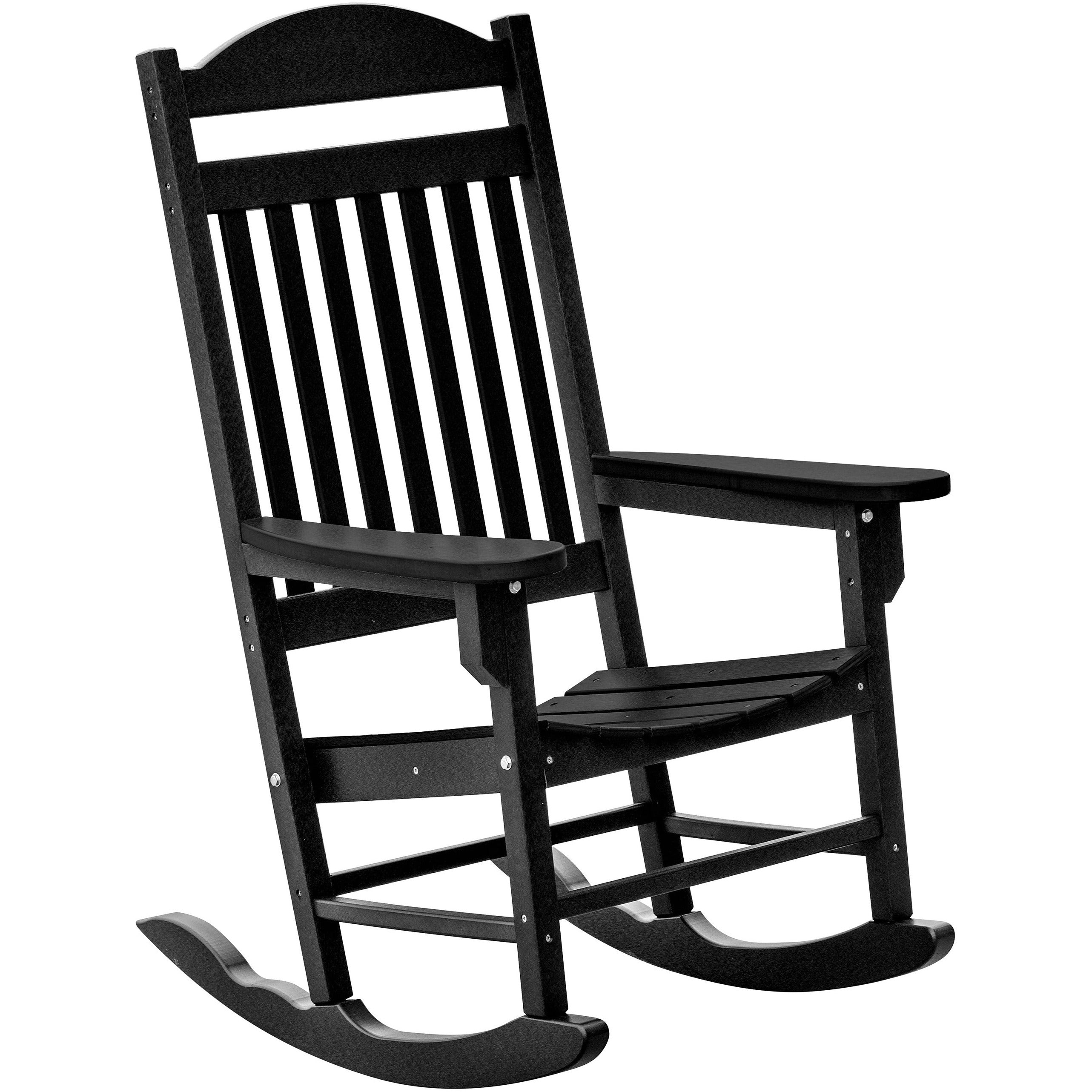 Set of 2 Mission Porch Rockers with Fan Side Table