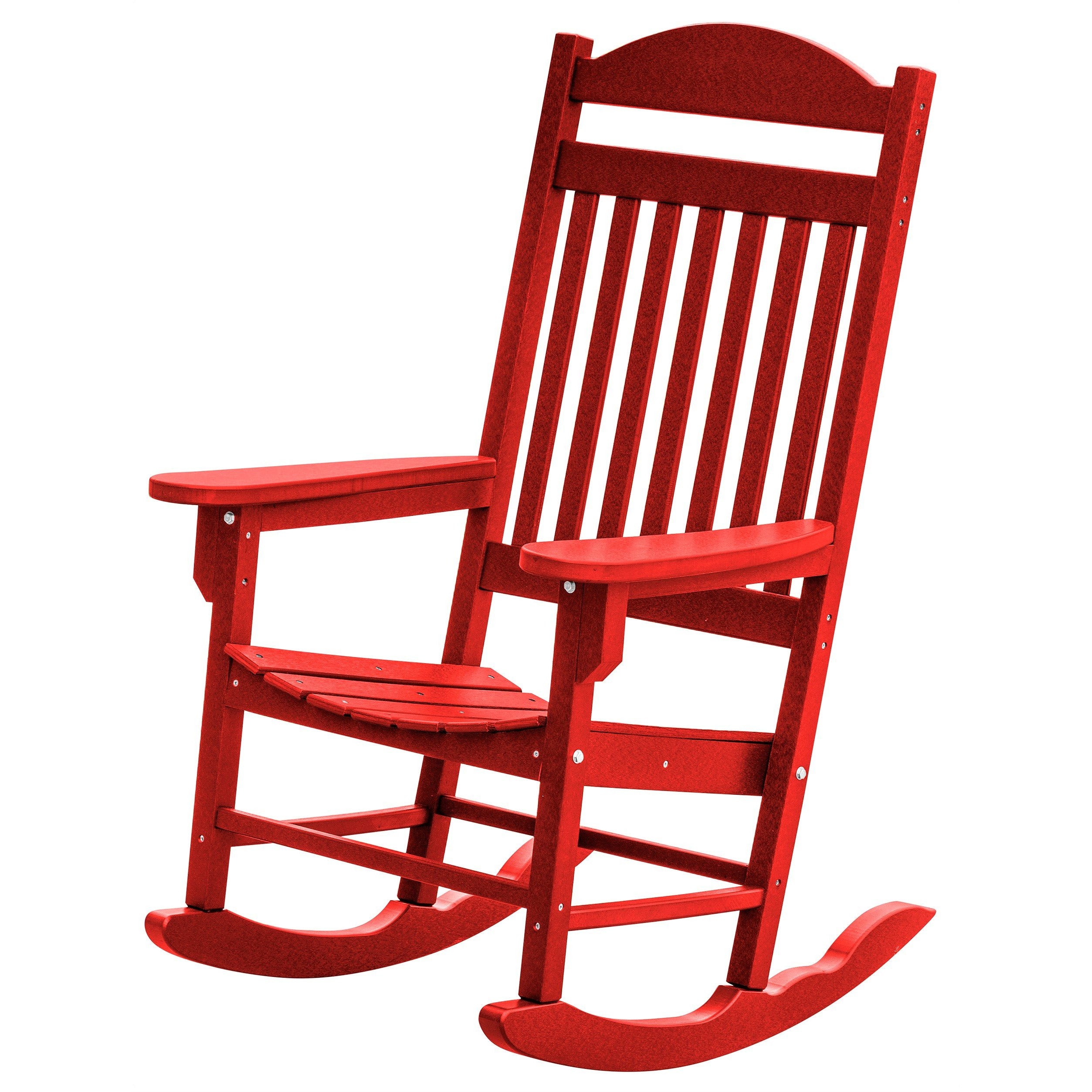 Set of 2 Mission Porch Rockers with Fan Side Table