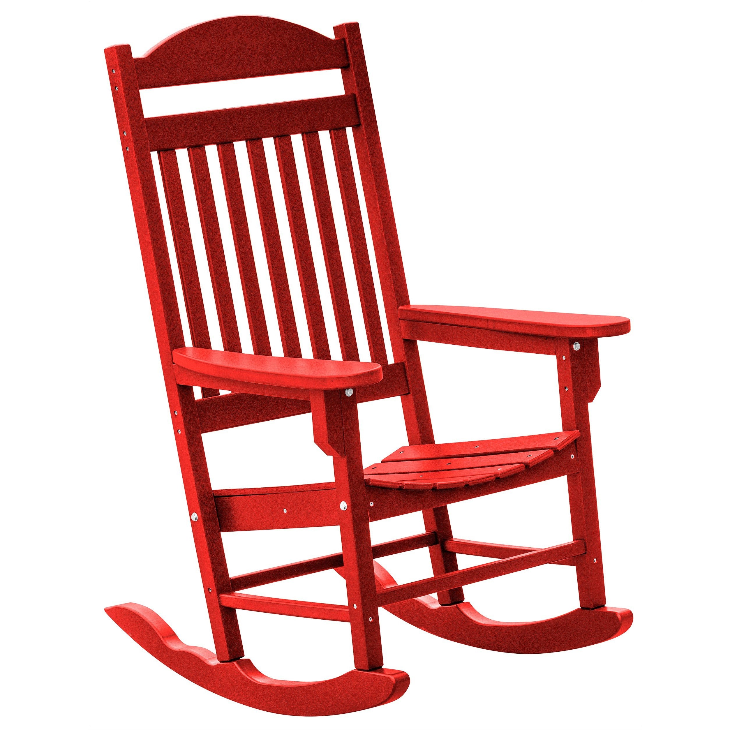 Set of 2 Mission Porch Rockers with Fan Side Table