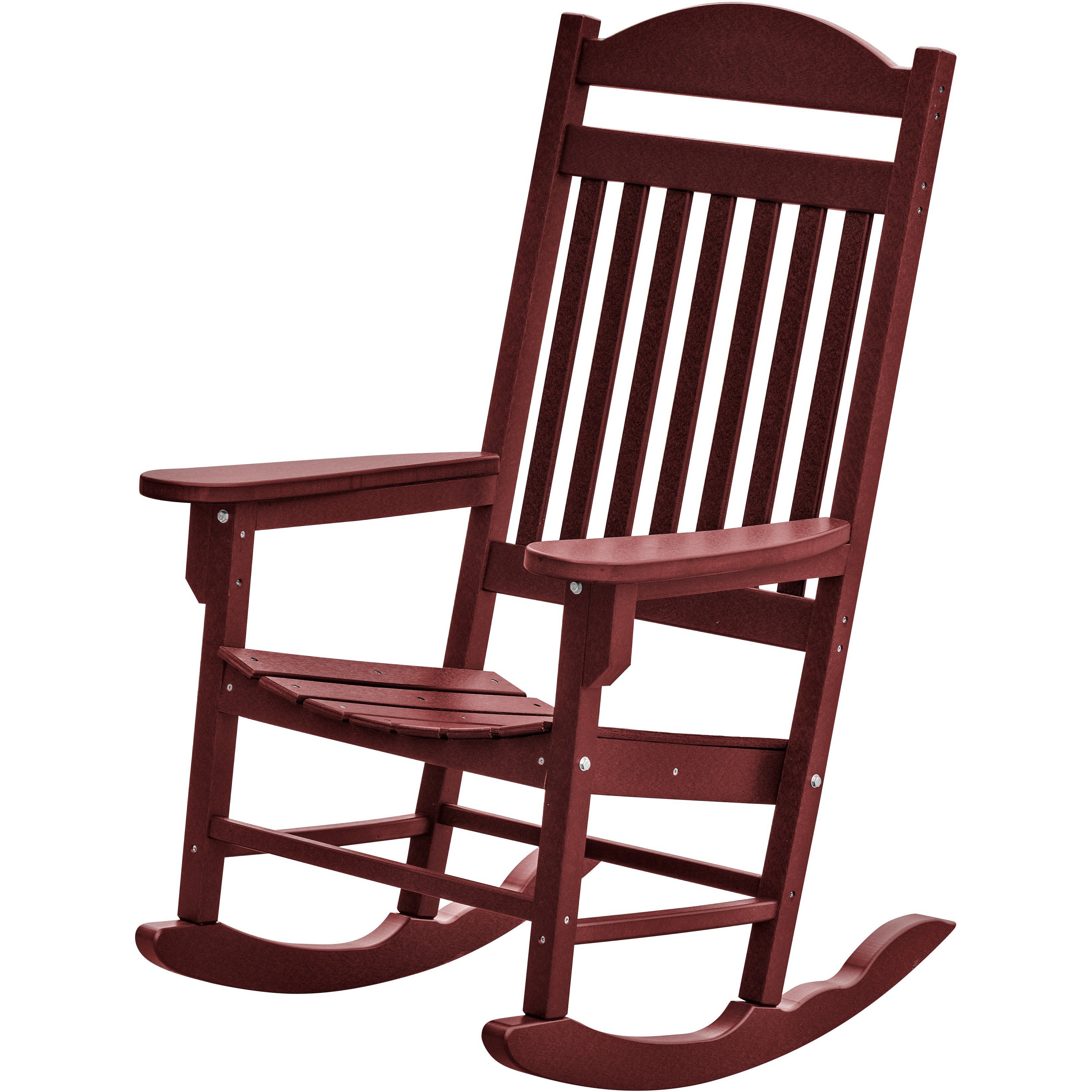 Set of 2 Mission Porch Rockers with Fan Side Table