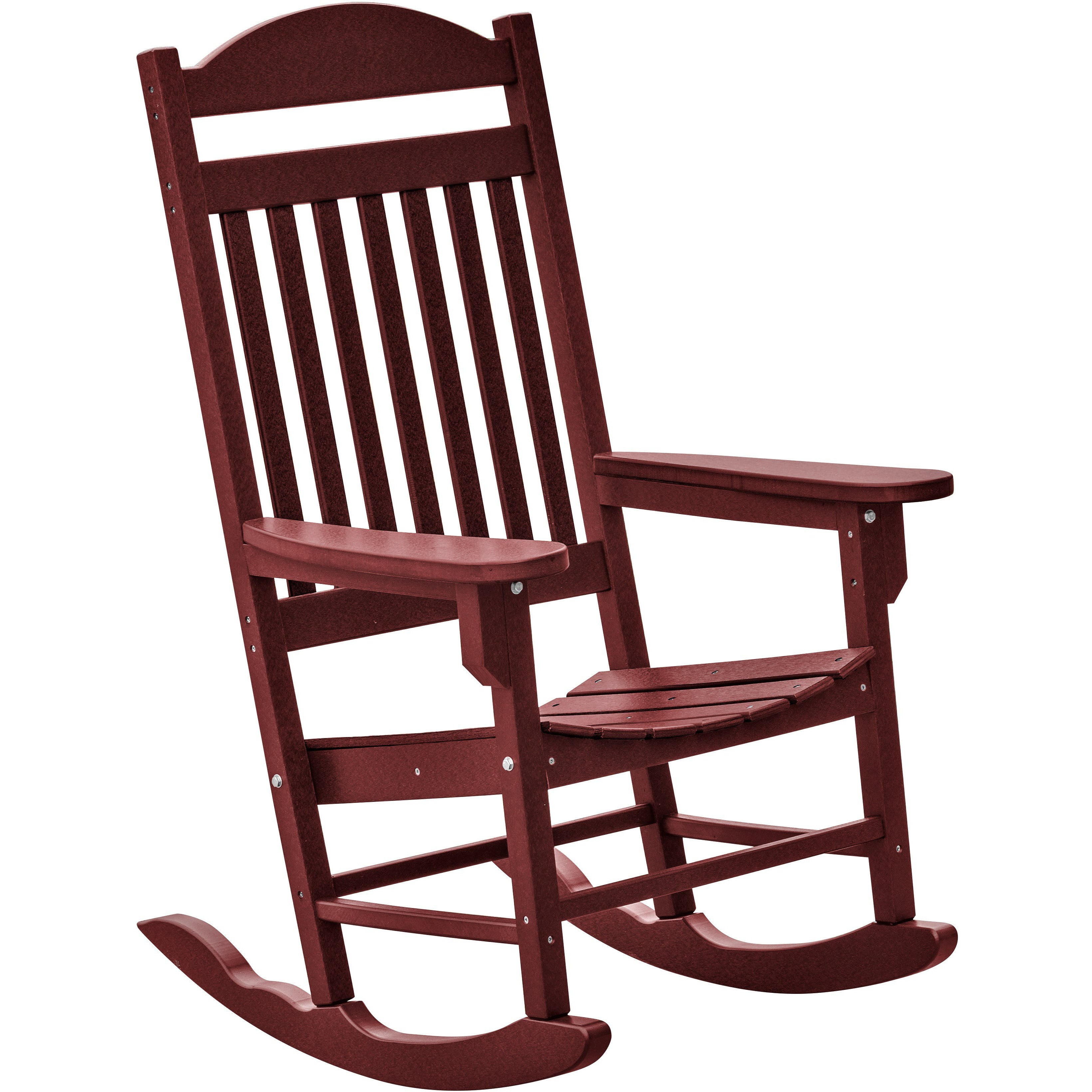 Set of 2 Mission Porch Rockers with Fan Side Table