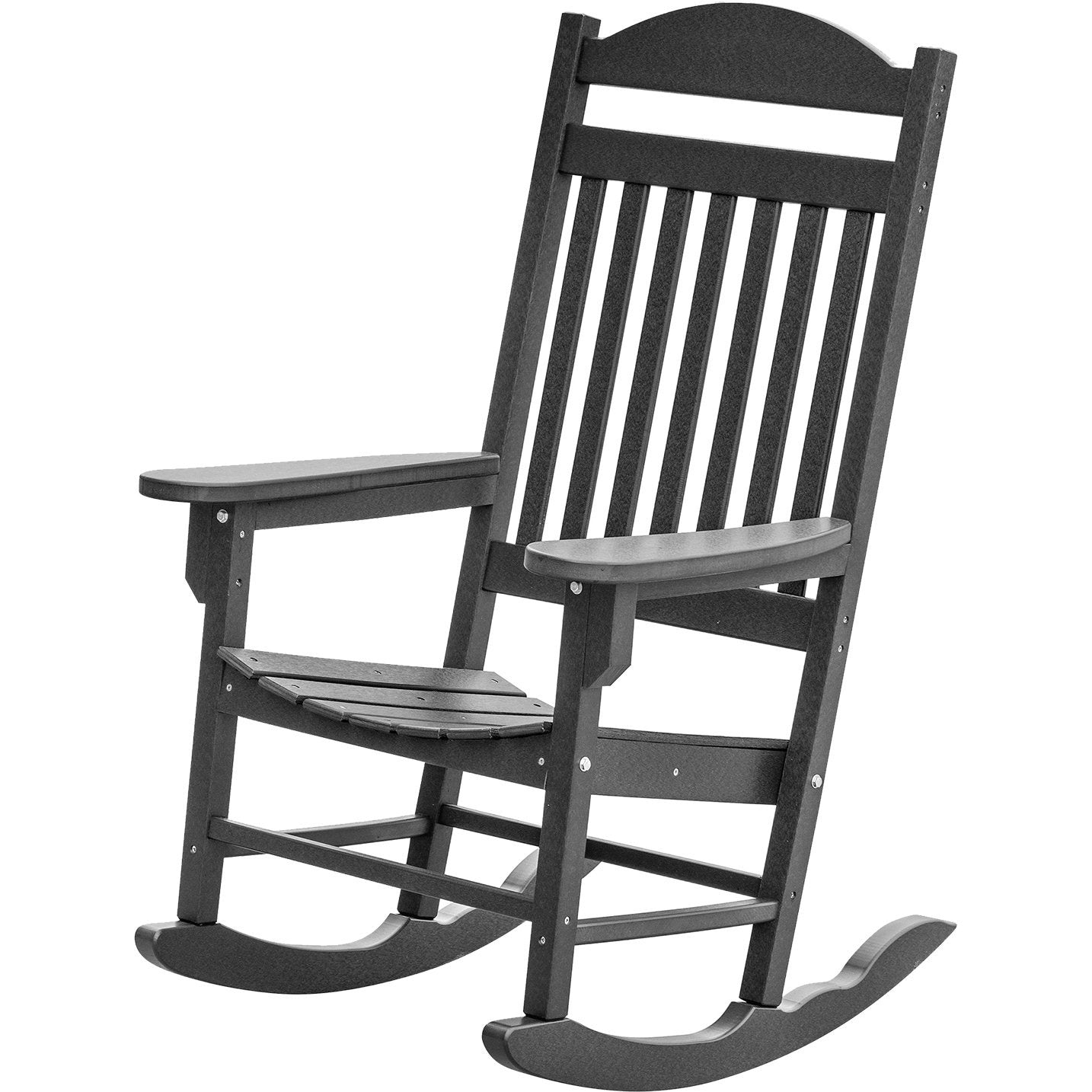 Set of 2 Mission Porch Rockers with Fan Side Table