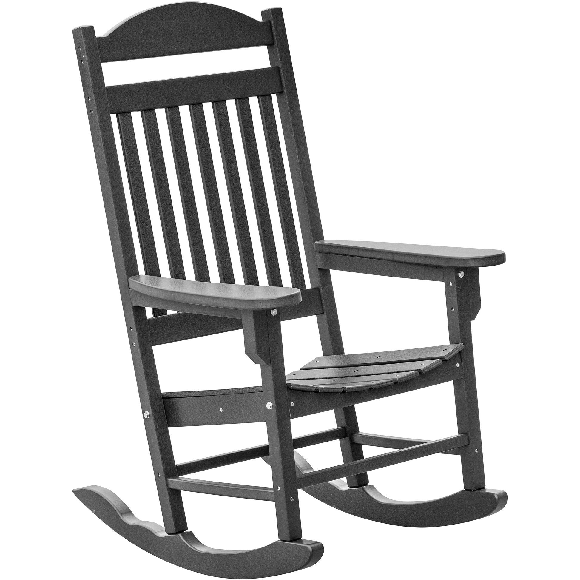 Set of 2 Mission Porch Rockers with Fan Side Table