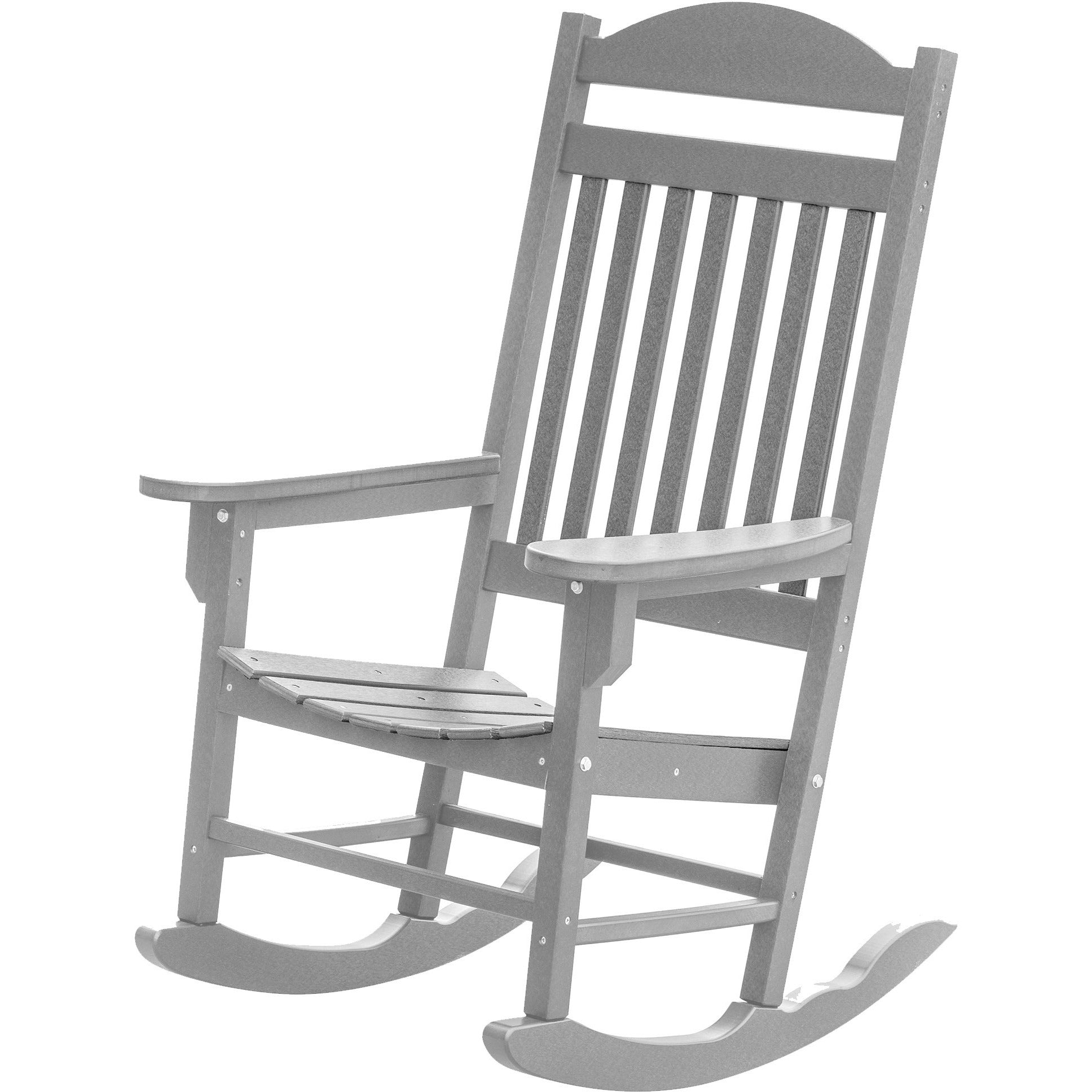 Set of 2 Mission Porch Rockers with Fan Side Table