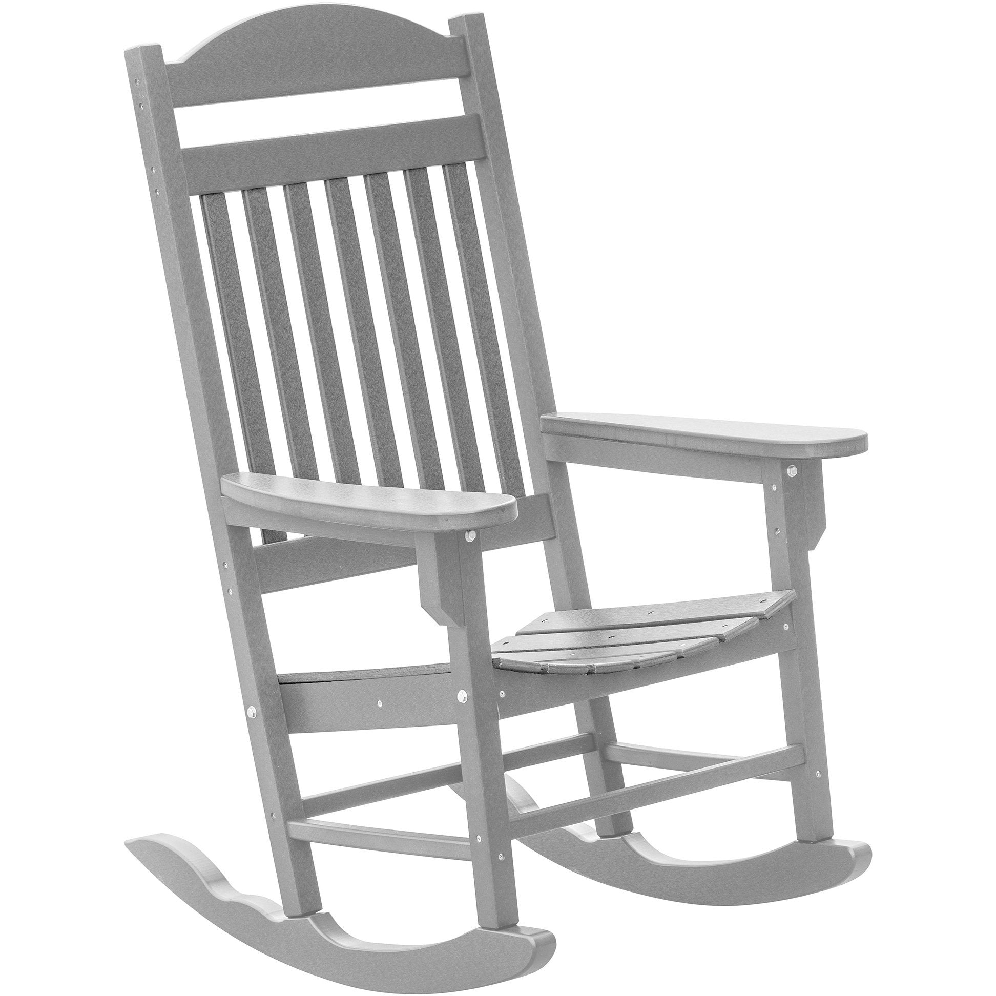 Set of 2 Mission Porch Rockers with Fan Side Table