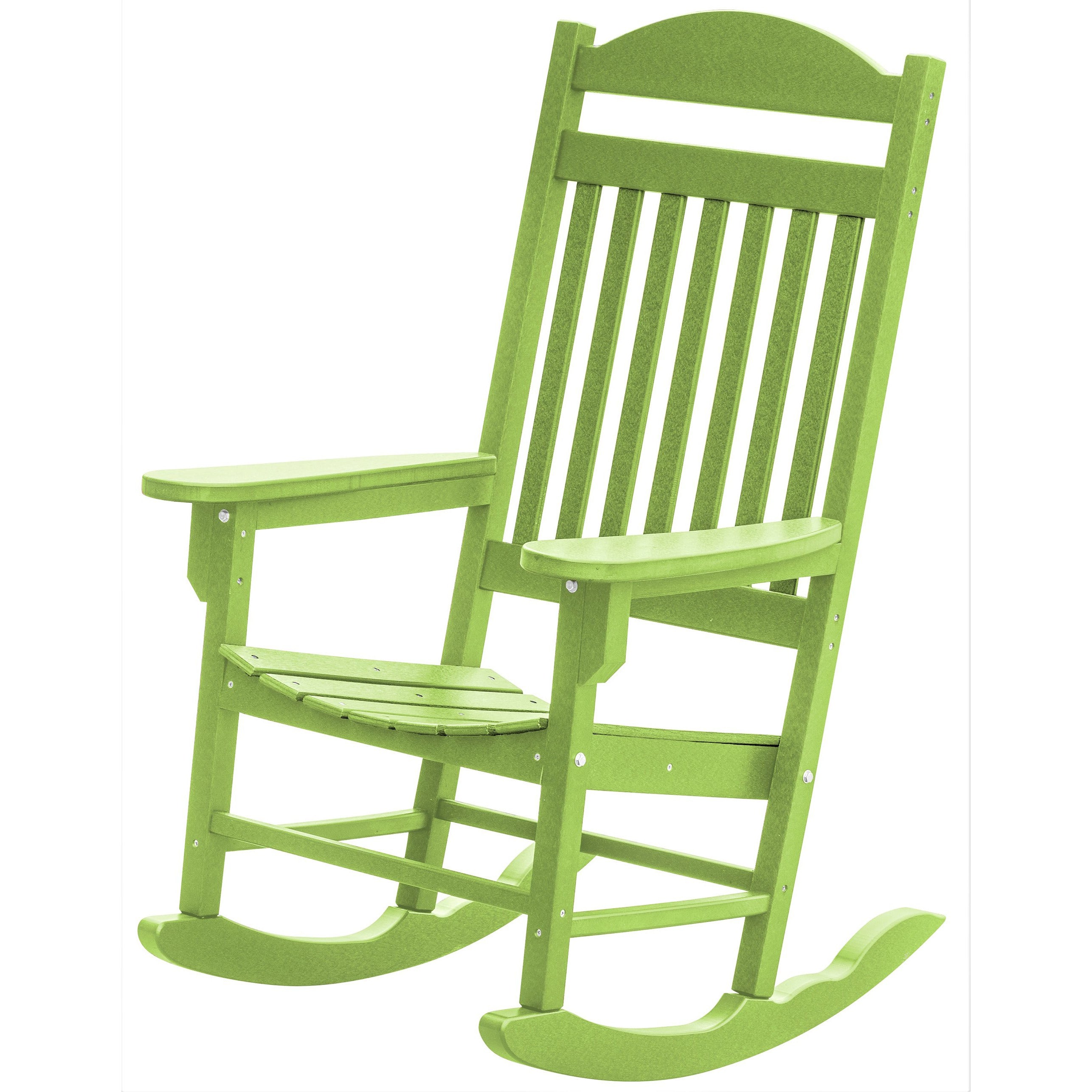 Set of 2 Mission Porch Rockers with Fan Side Table