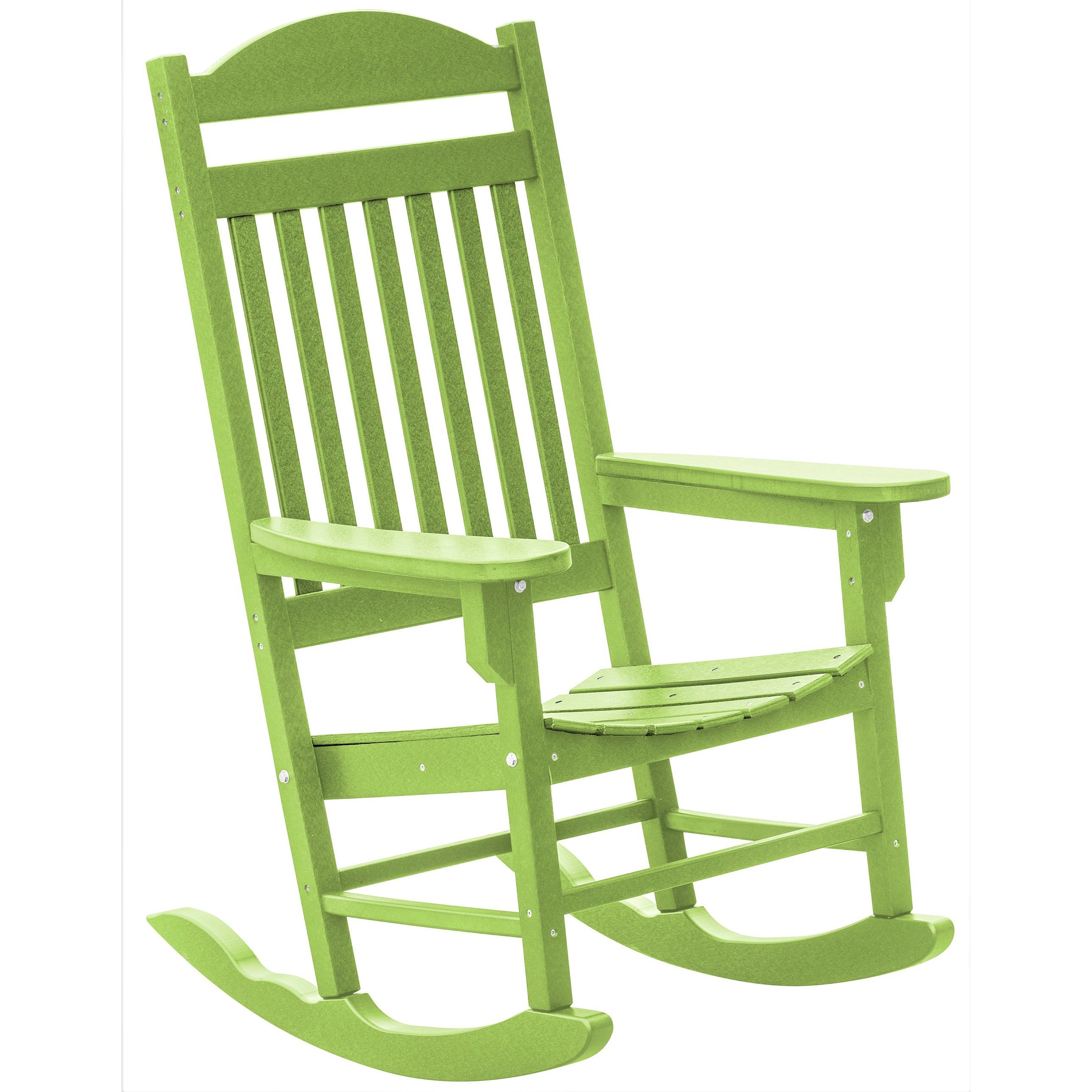 Set of 2 Mission Porch Rockers with Fan Side Table