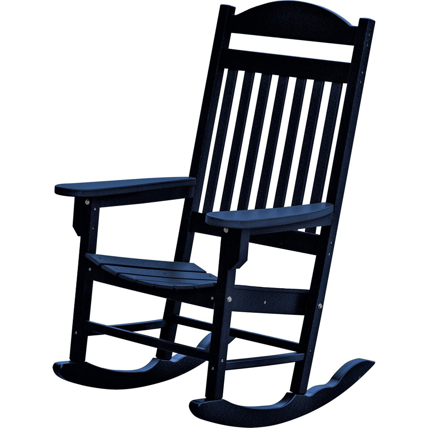 Set of 2 Mission Porch Rockers with Fan Side Table