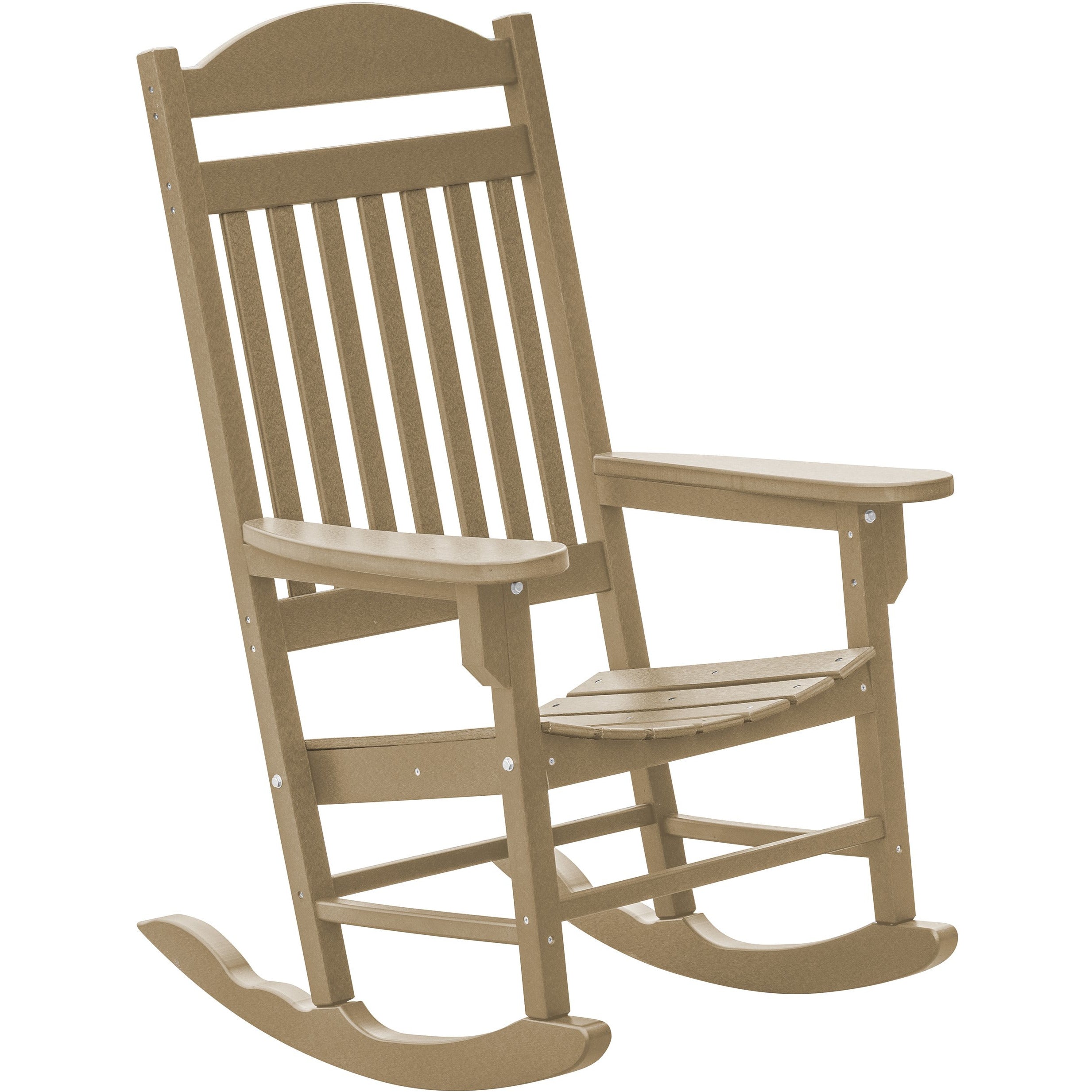Set of 2 Mission Porch Rockers with Fan Side Table
