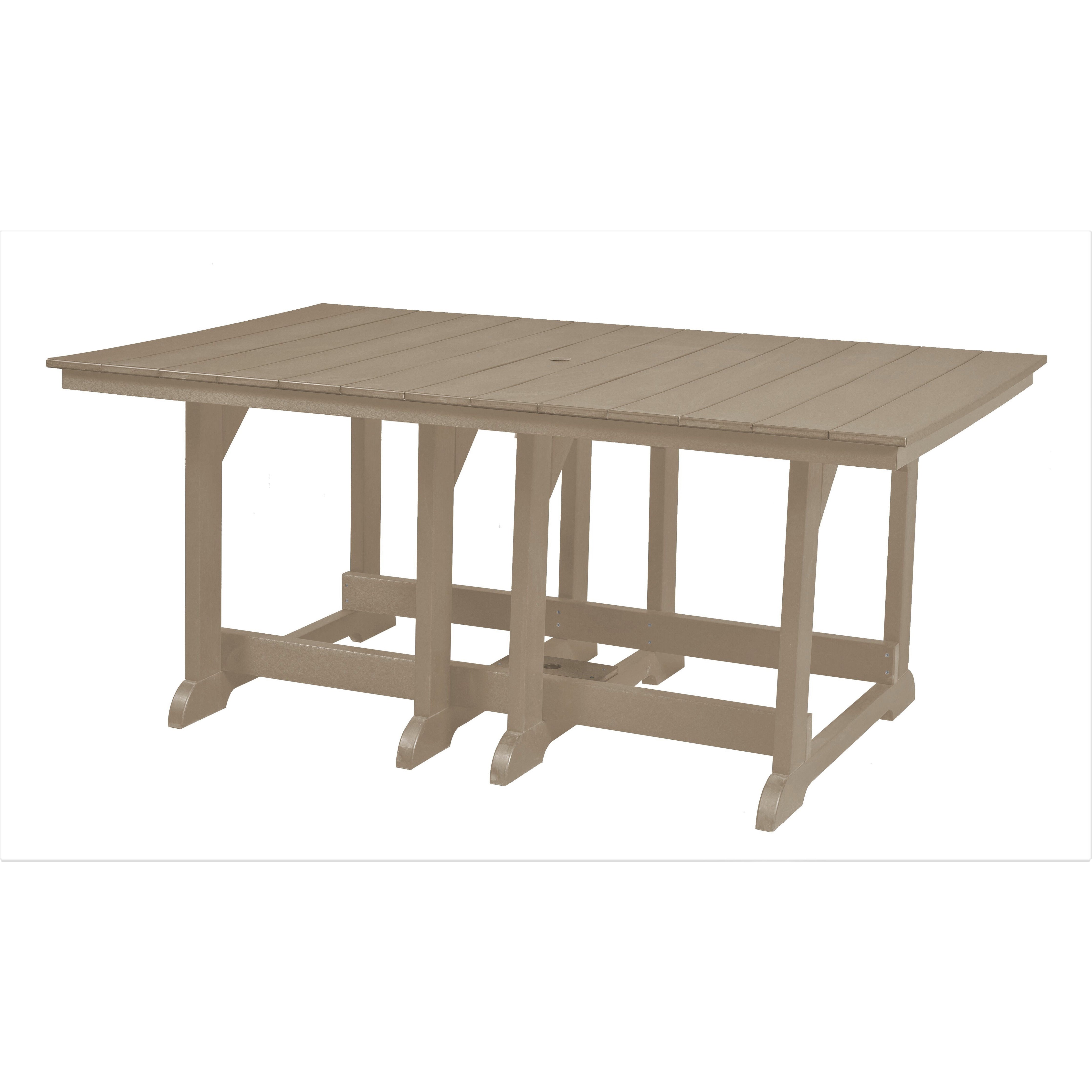 7-Piece Plantation Dining Table Set With All Swivels