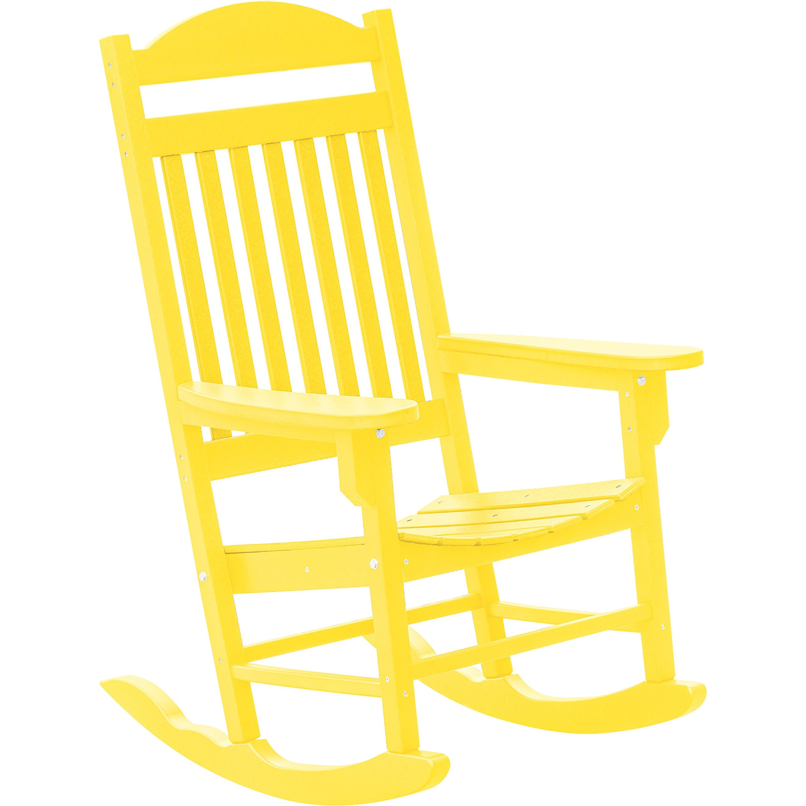Set of 2 Mission Porch Rockers with Fan Side Table