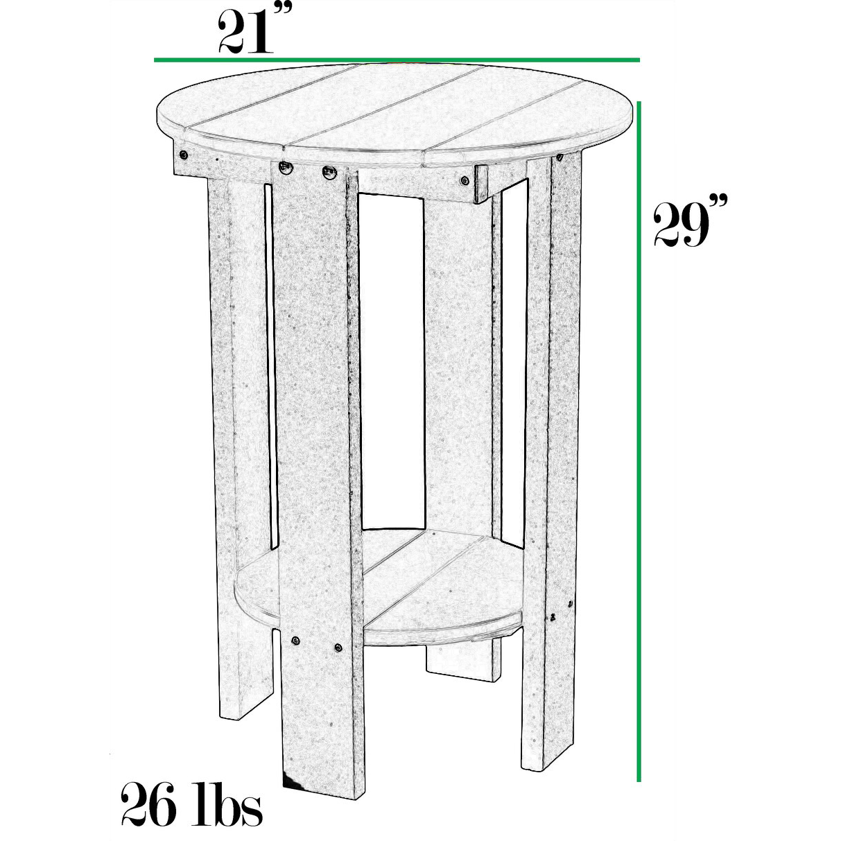 3-Piece Plantation Counter Set
