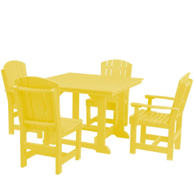 poly furniture dining set table and chairs poly resin lumber outdoor patio furniture duraweather