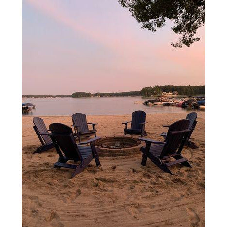Folding Adirondack Chairs Set of 4 King-Size
