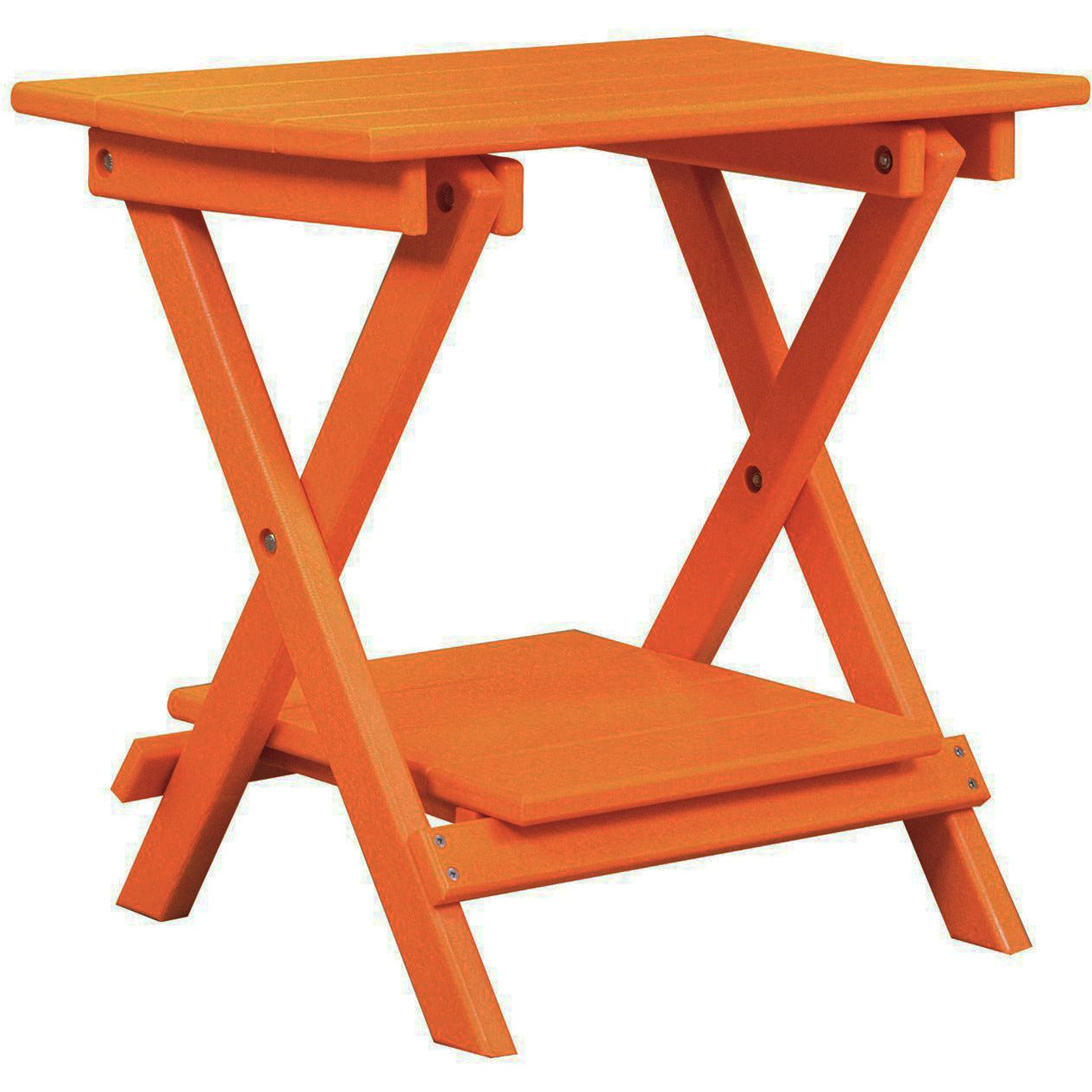 Set of 2 - Unwind Edition King Size Folding Adirondack Chairs With Built In Cupholders + 1 Folding End Table With Removable Tray