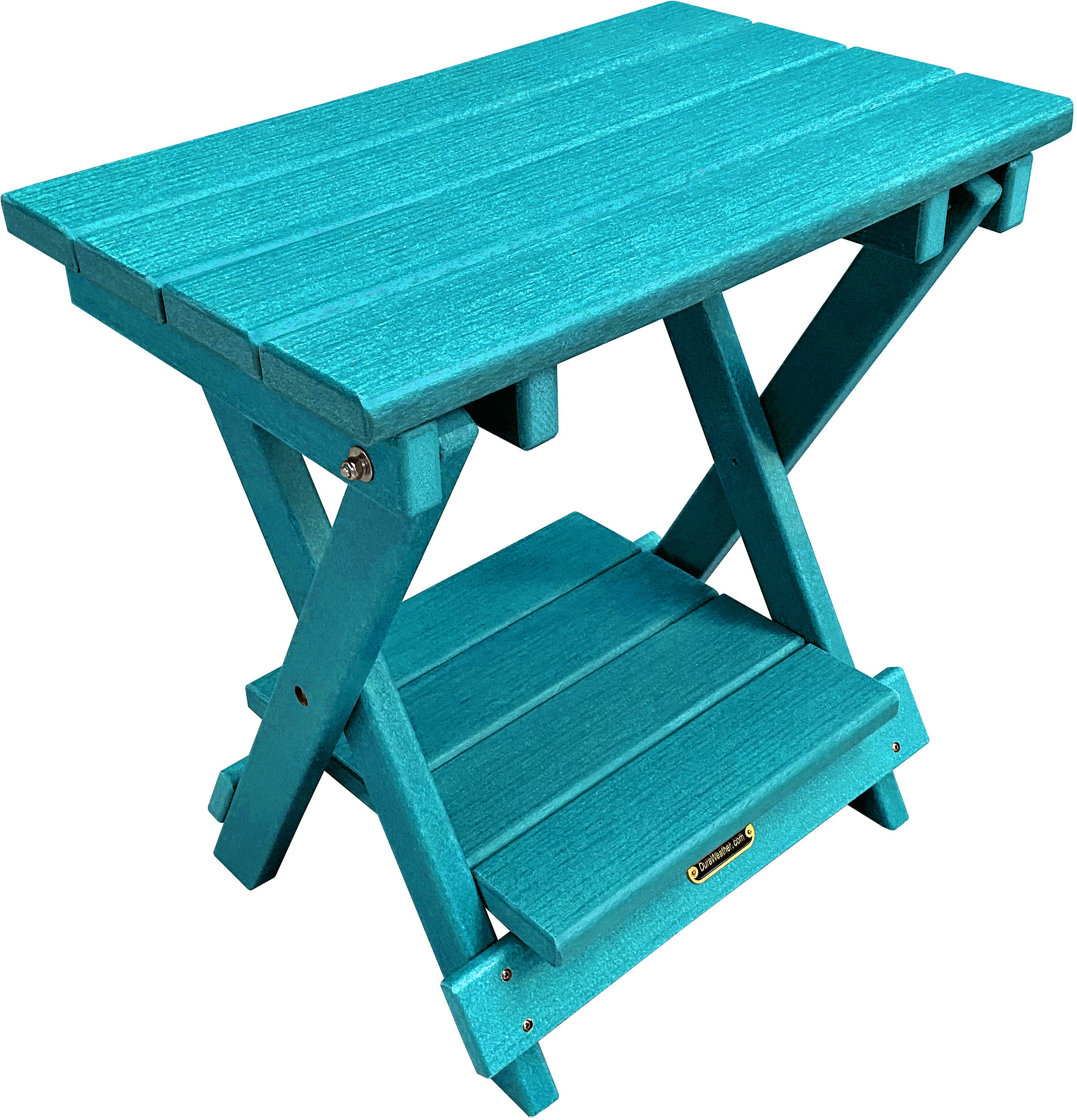 Folding Side Table w/ Removable Serving Tray