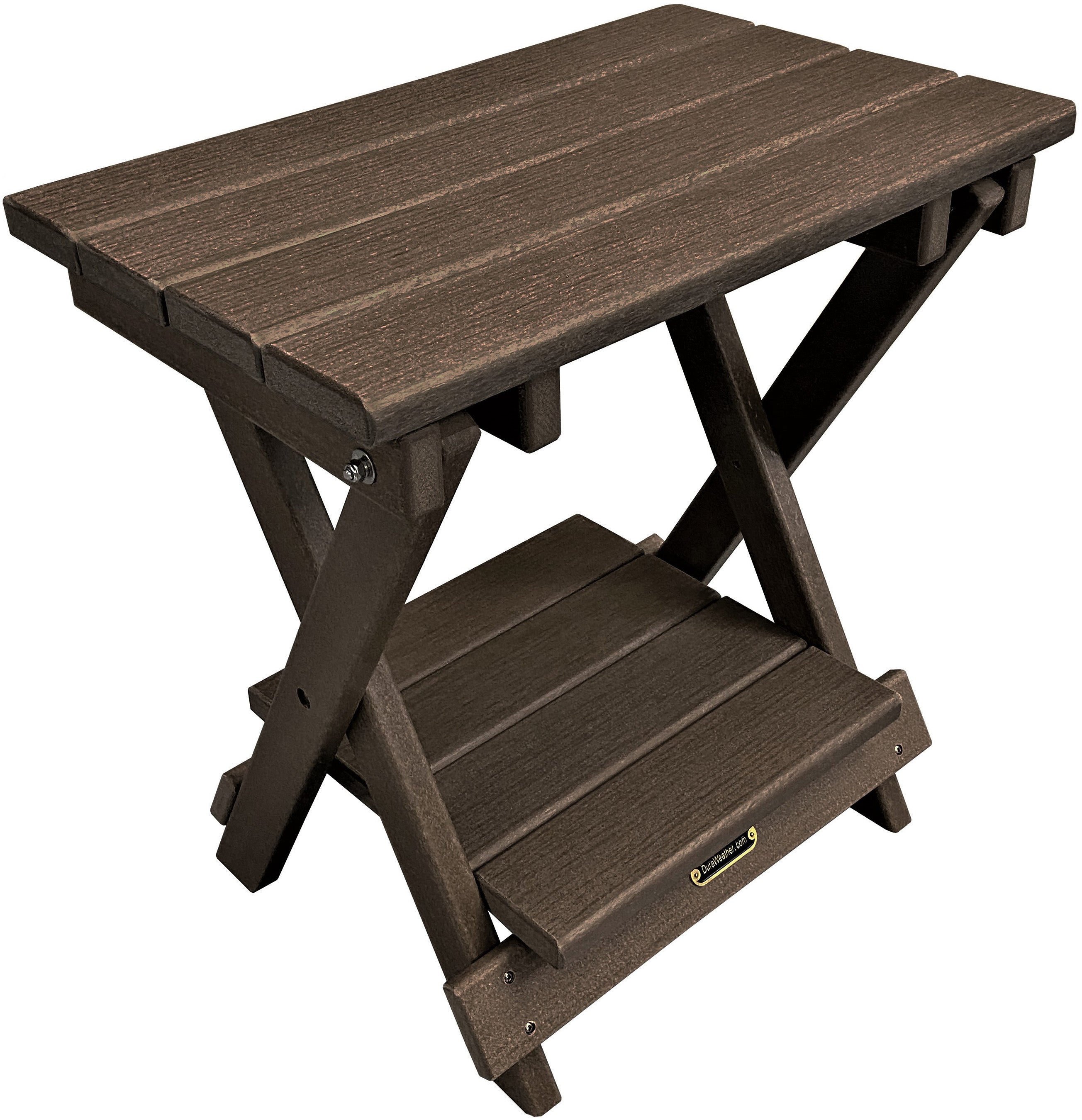 Folding Side Table w/ Removable Serving Tray
