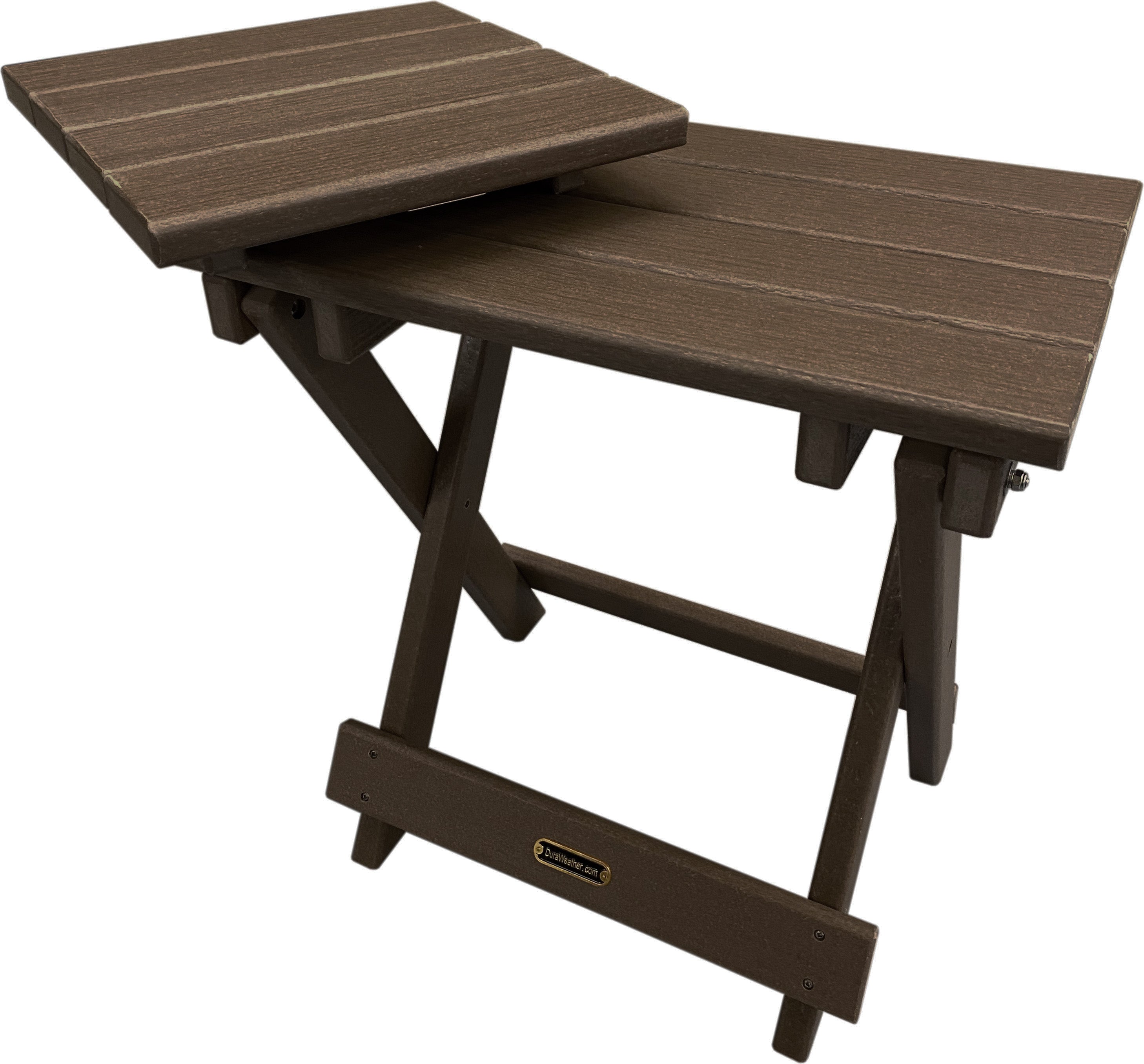 Folding Side Table w/ Removable Serving Tray