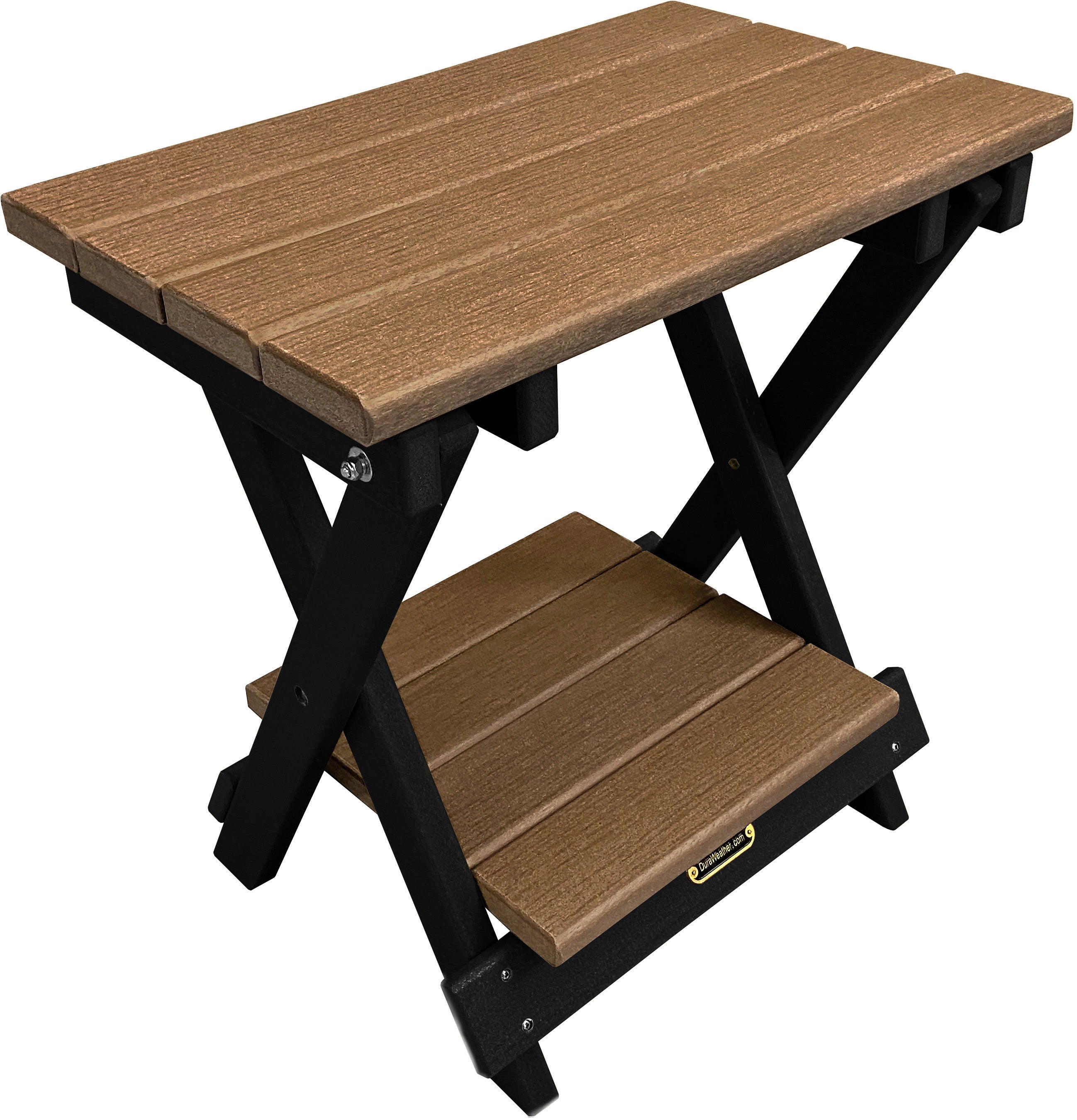 Folding Side Table w/ Removable Serving Tray