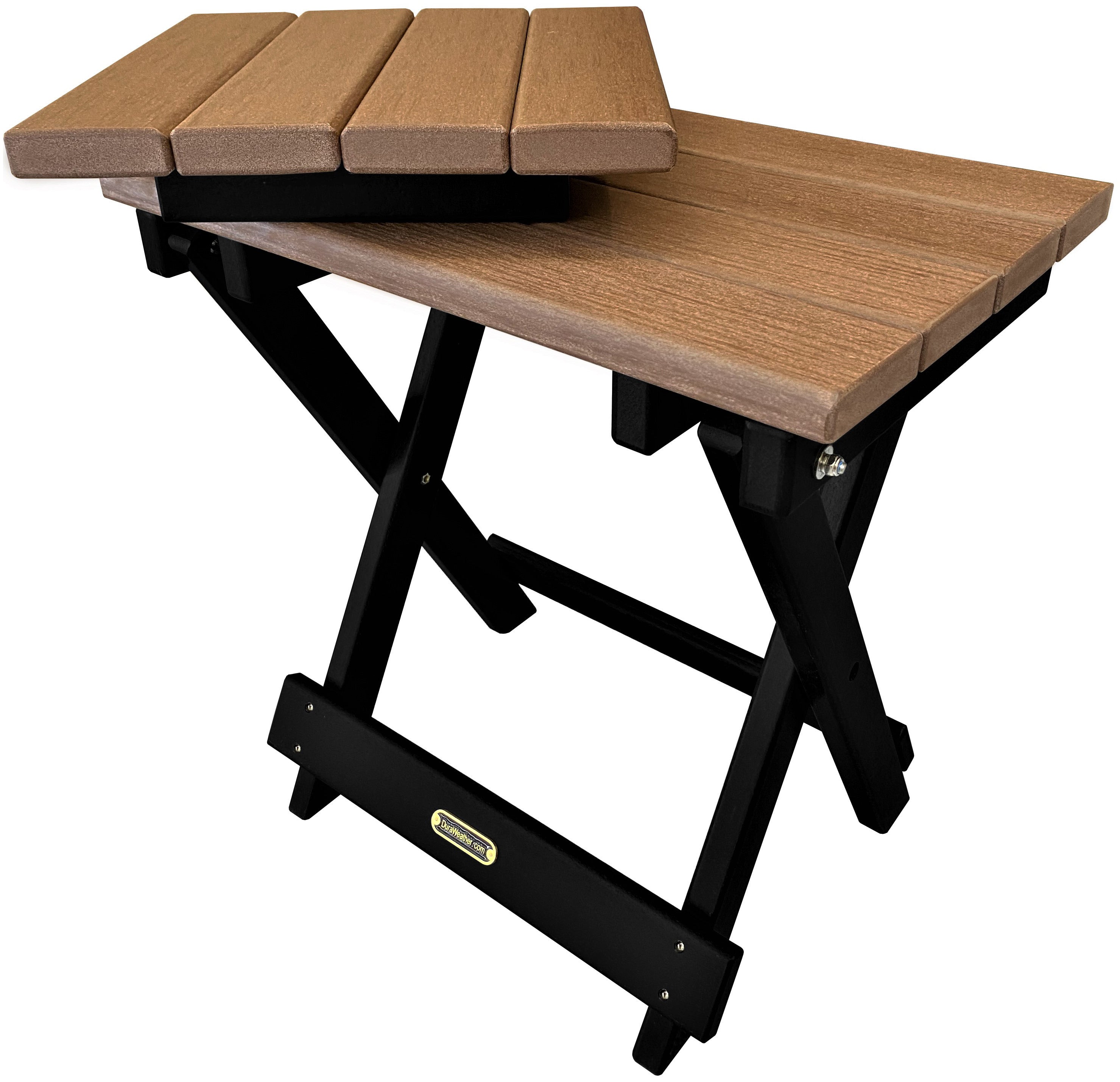 Folding Side Table w/ Removable Serving Tray