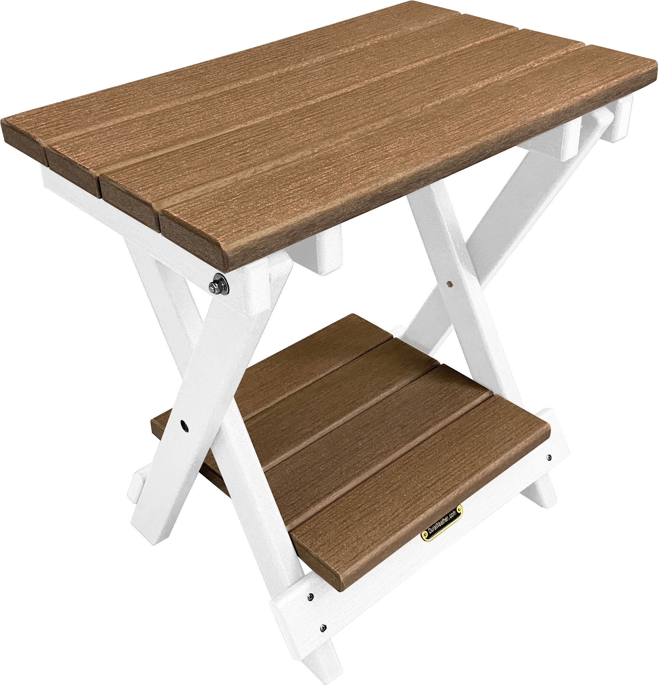 Folding Side Table w/ Removable Serving Tray