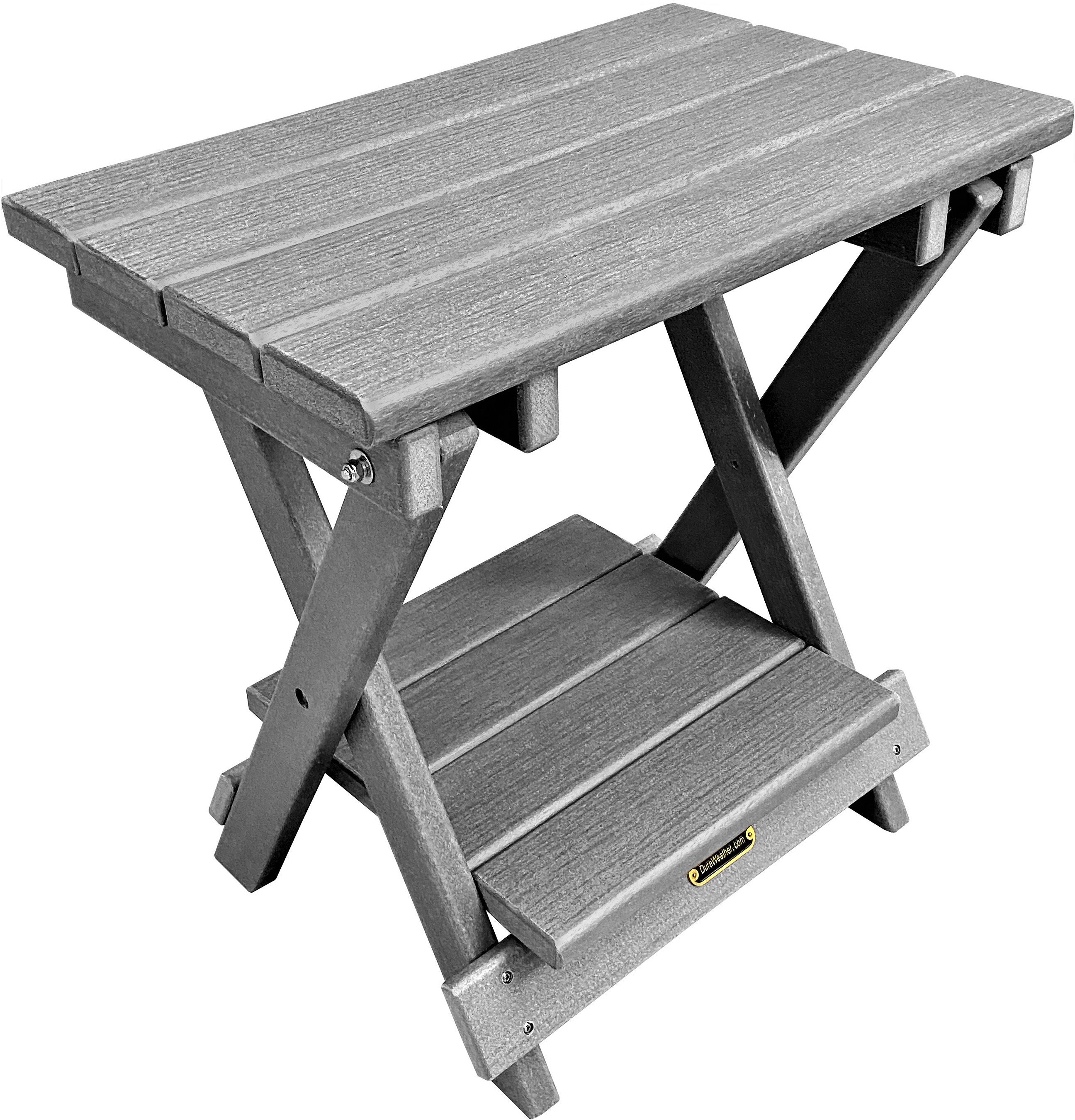 Folding Side Table w/ Removable Serving Tray