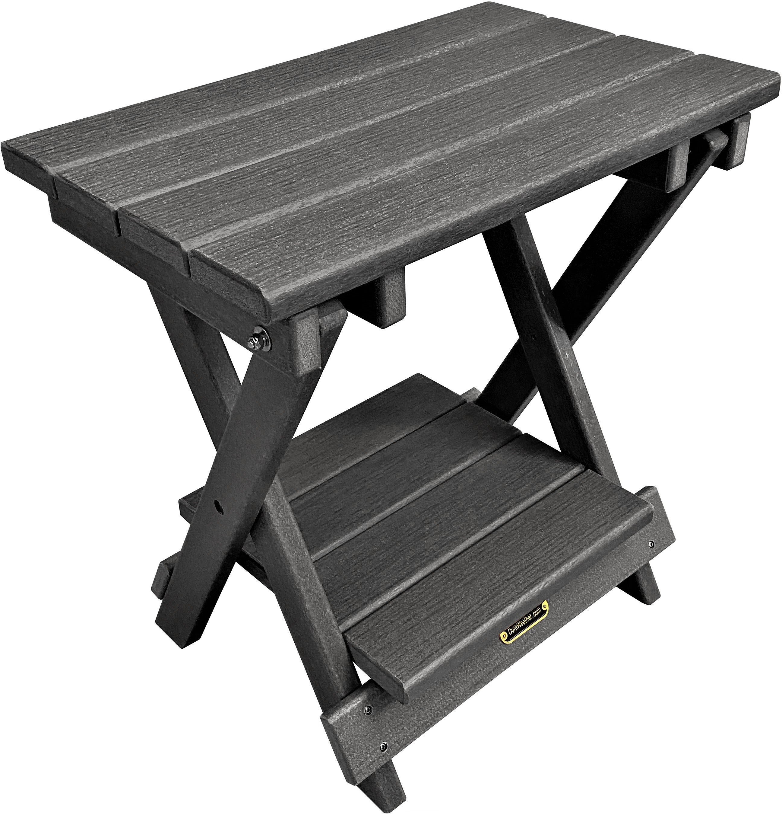 Folding Side Table w/ Removable Serving Tray