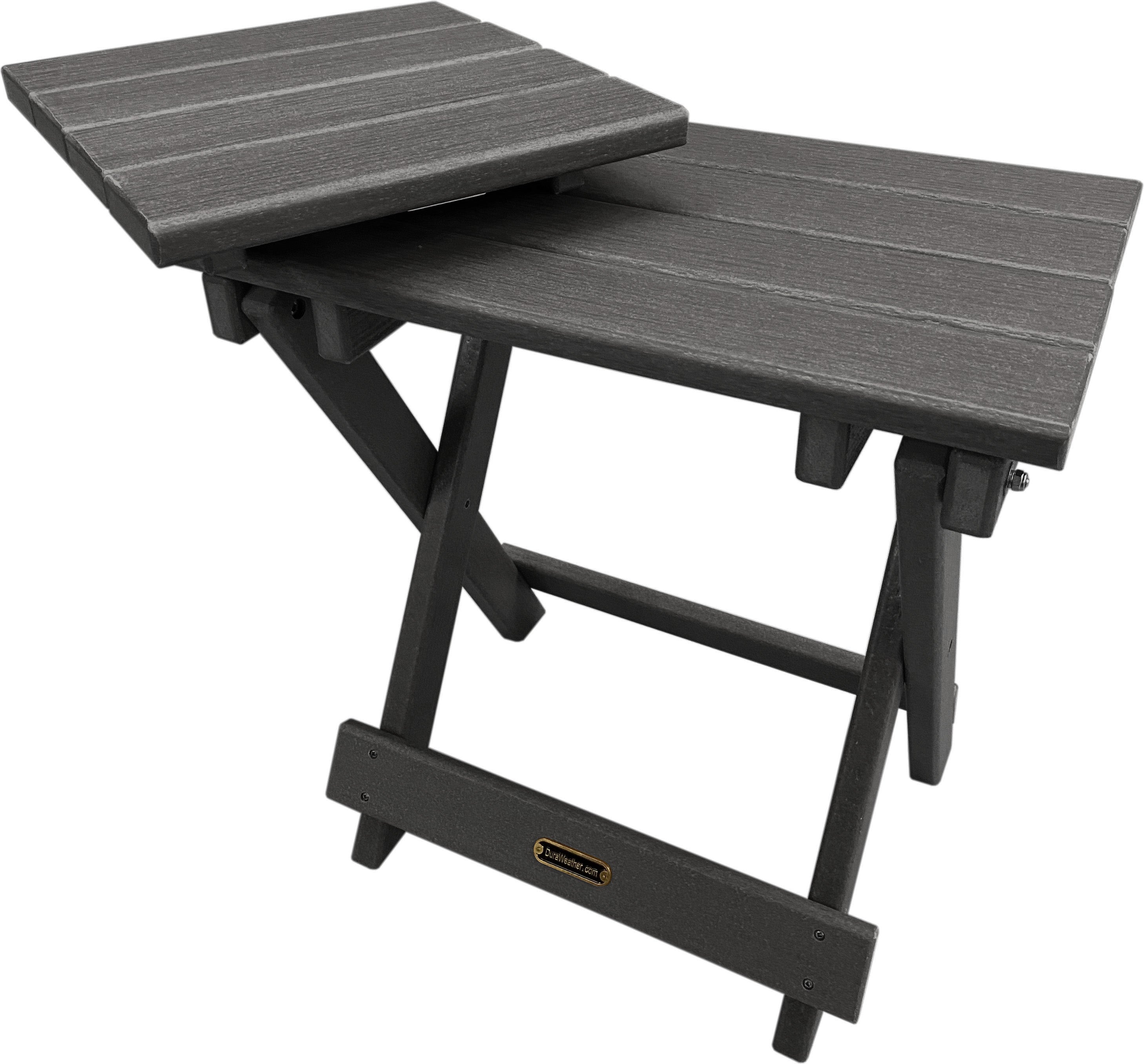 Folding Side Table w/ Removable Serving Tray