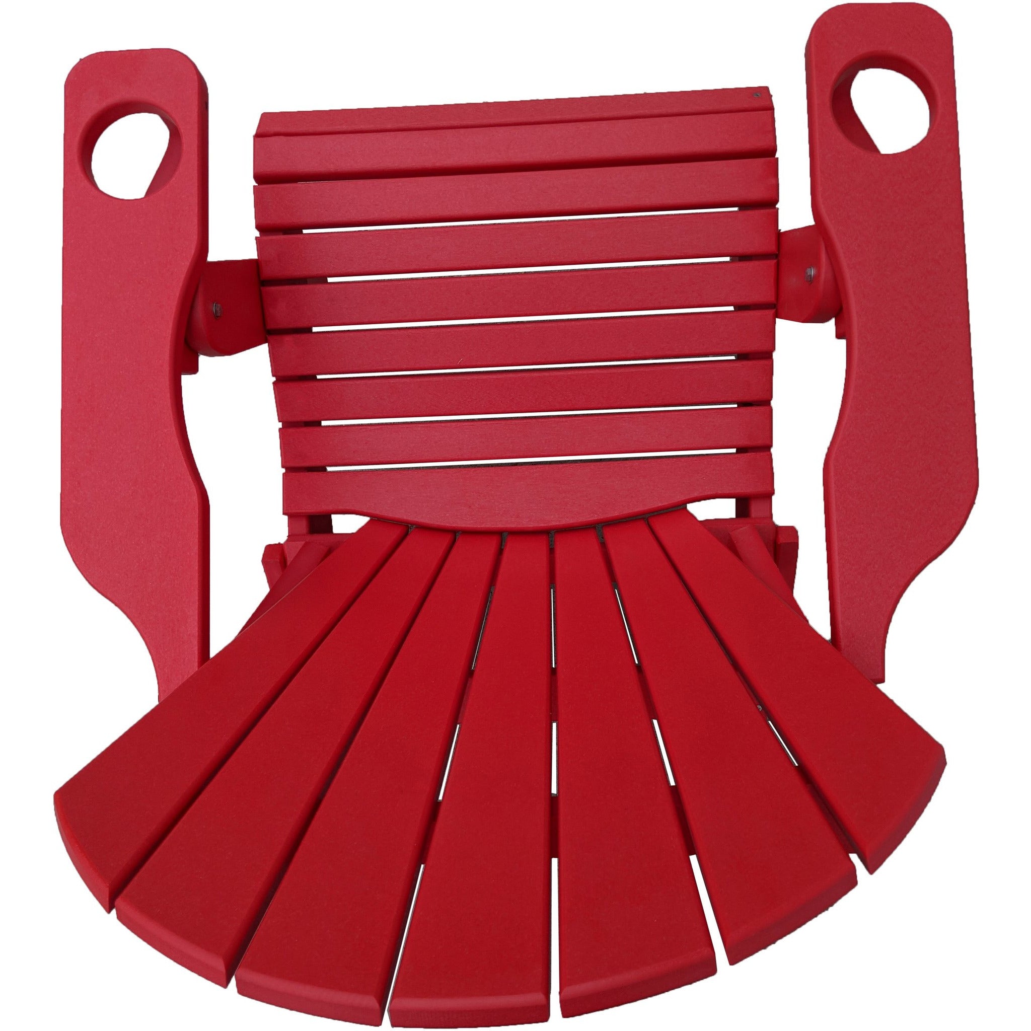 Set of 2 - Unwind Edition King Size Folding Adirondack Chairs With Built In Cupholders + 1 Folding End Table With Removable Tray