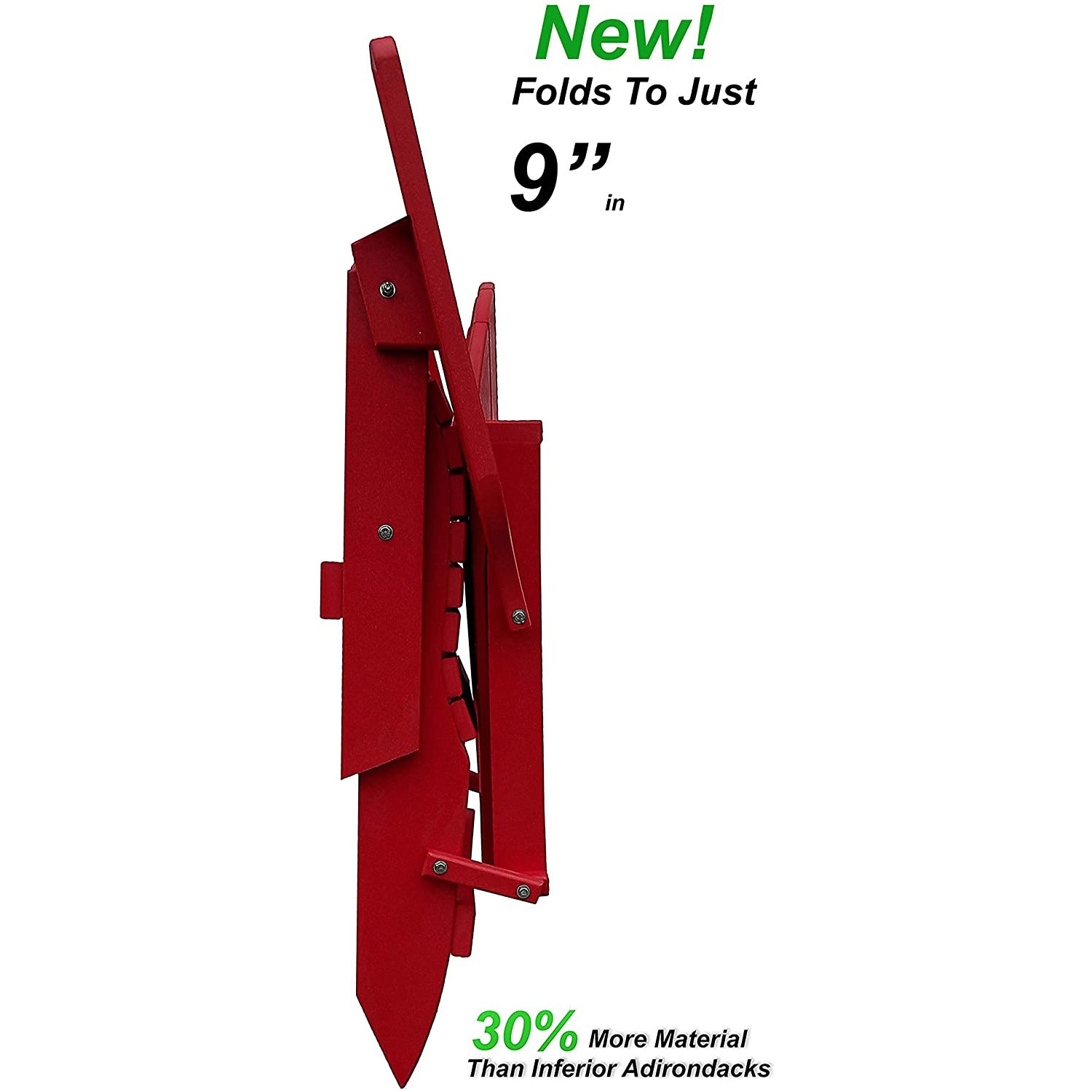 Folding Adirondack Chairs Set of 4 King-Size