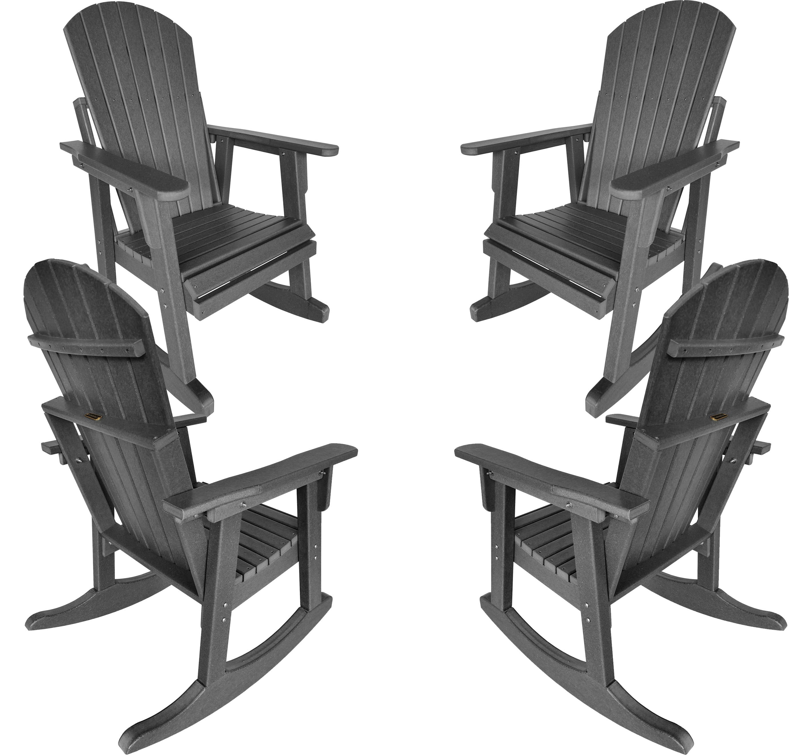 Set of 4 Adirondack Porch Rockers Lakeside Collection