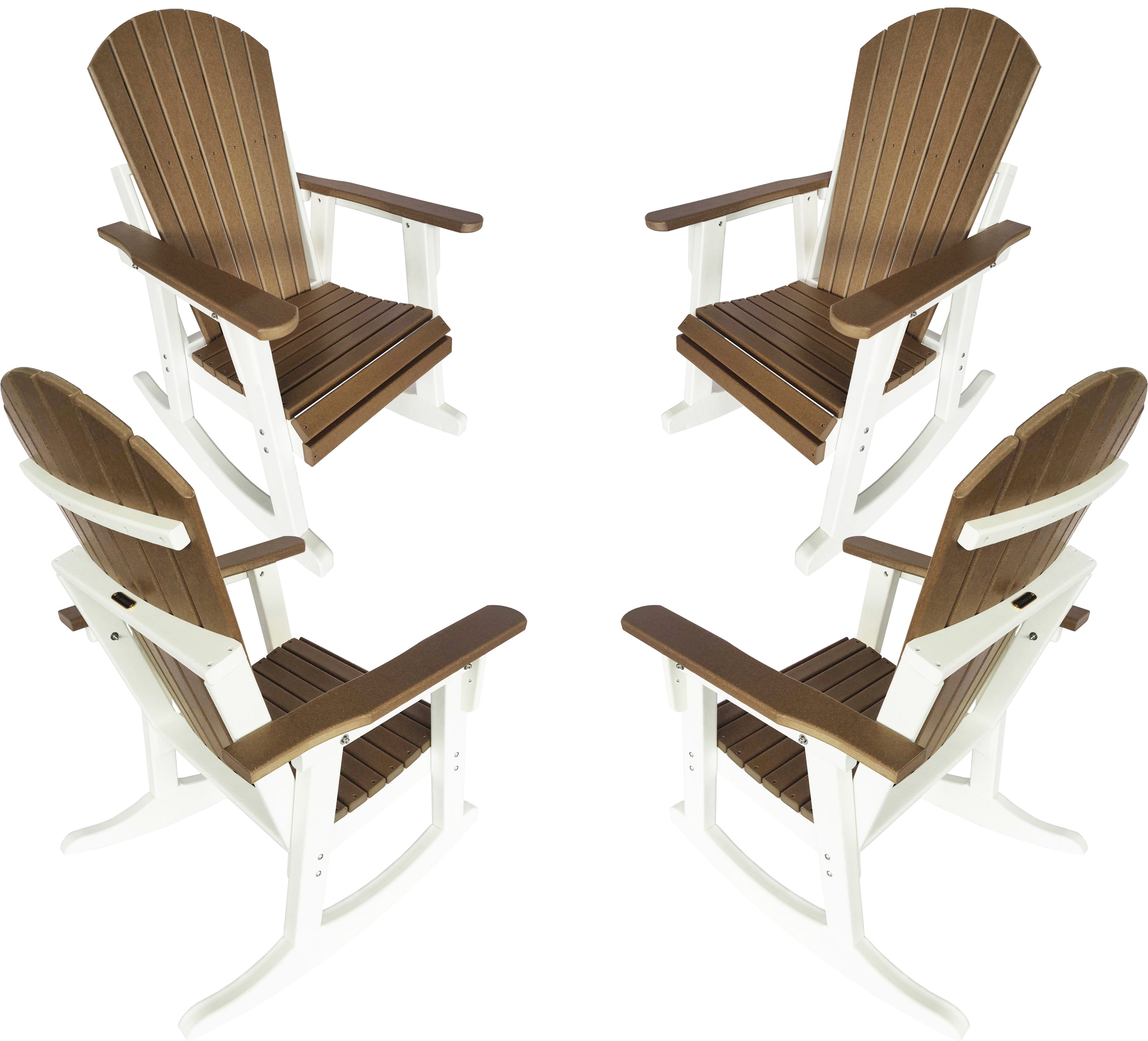 Set of 4 Adirondack Porch Rockers Lakeside Collection