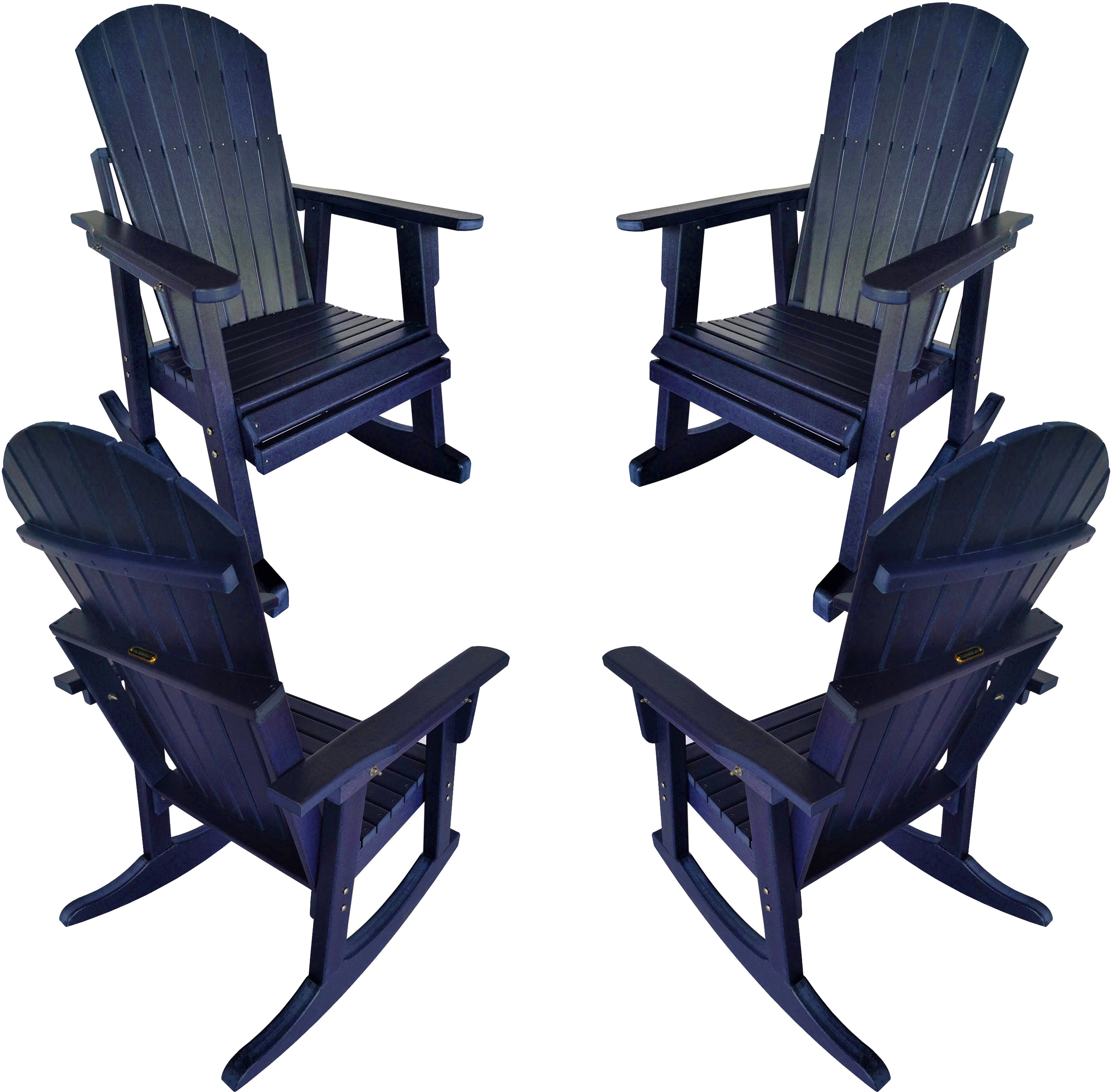 Set of 4 Adirondack Porch Rockers Lakeside Collection
