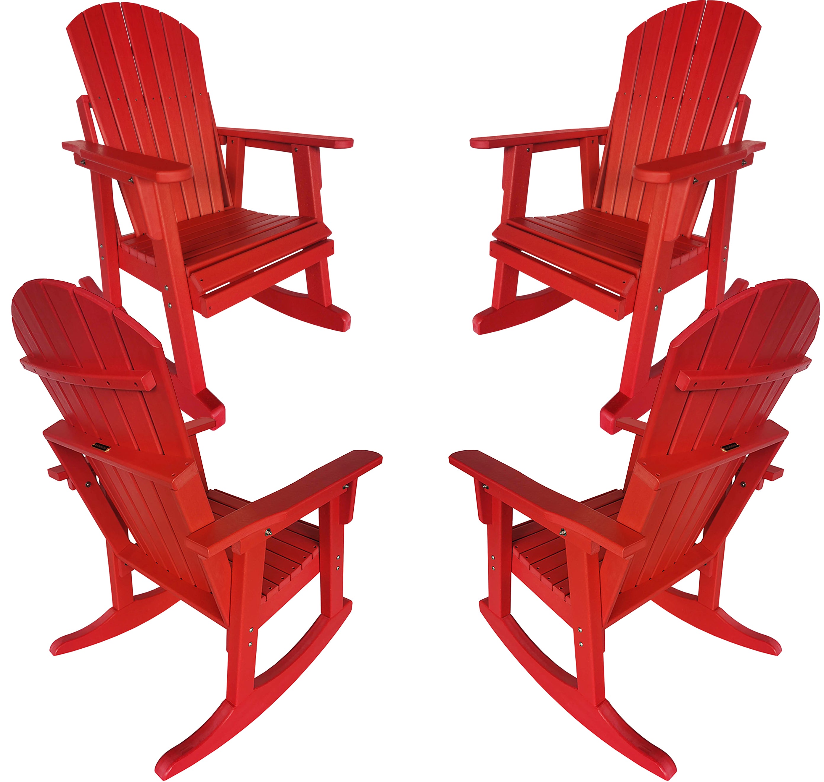 Set of 4 Adirondack Porch Rockers Lakeside Collection
