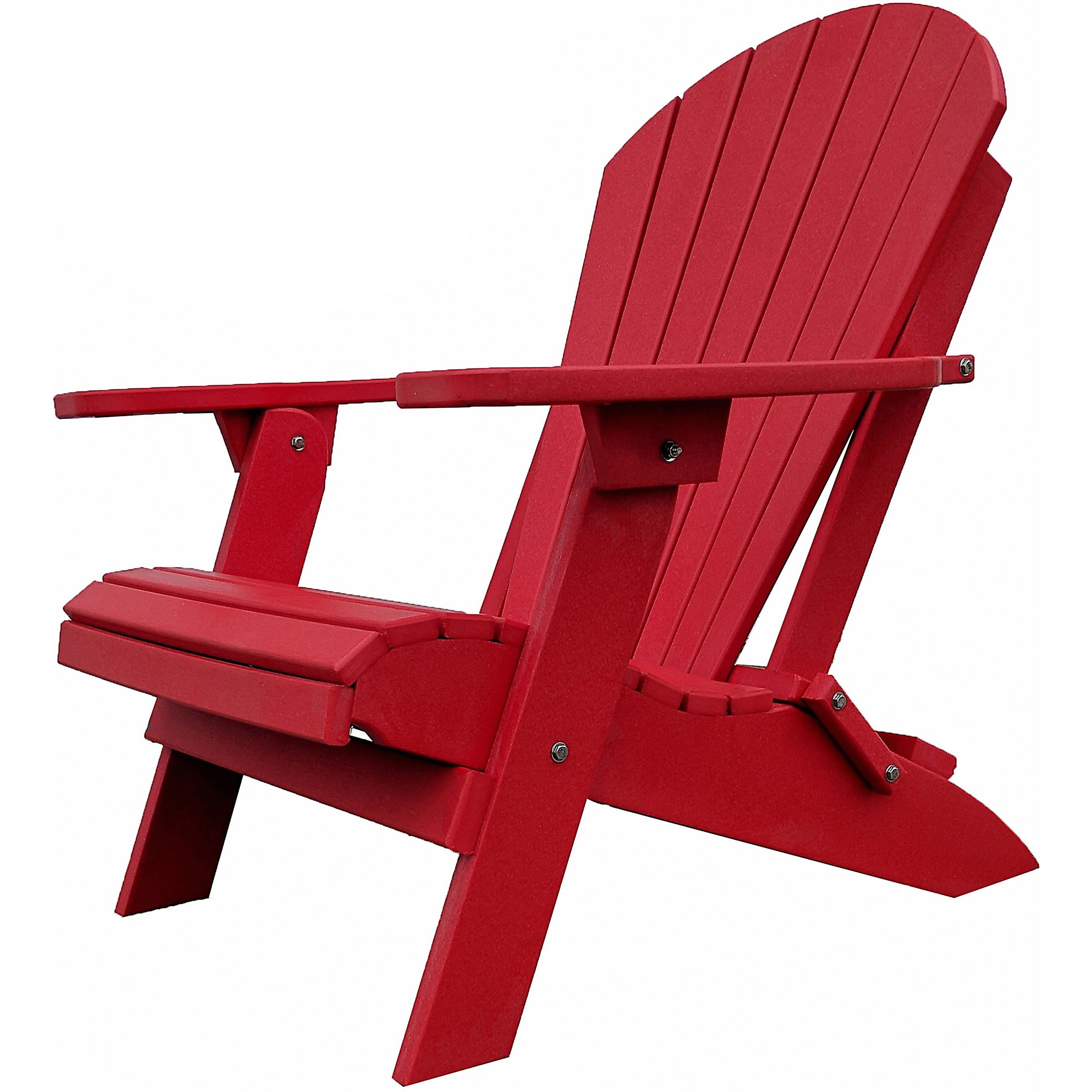 King Size Folding Adirondack Chair - (Strawberry Red)