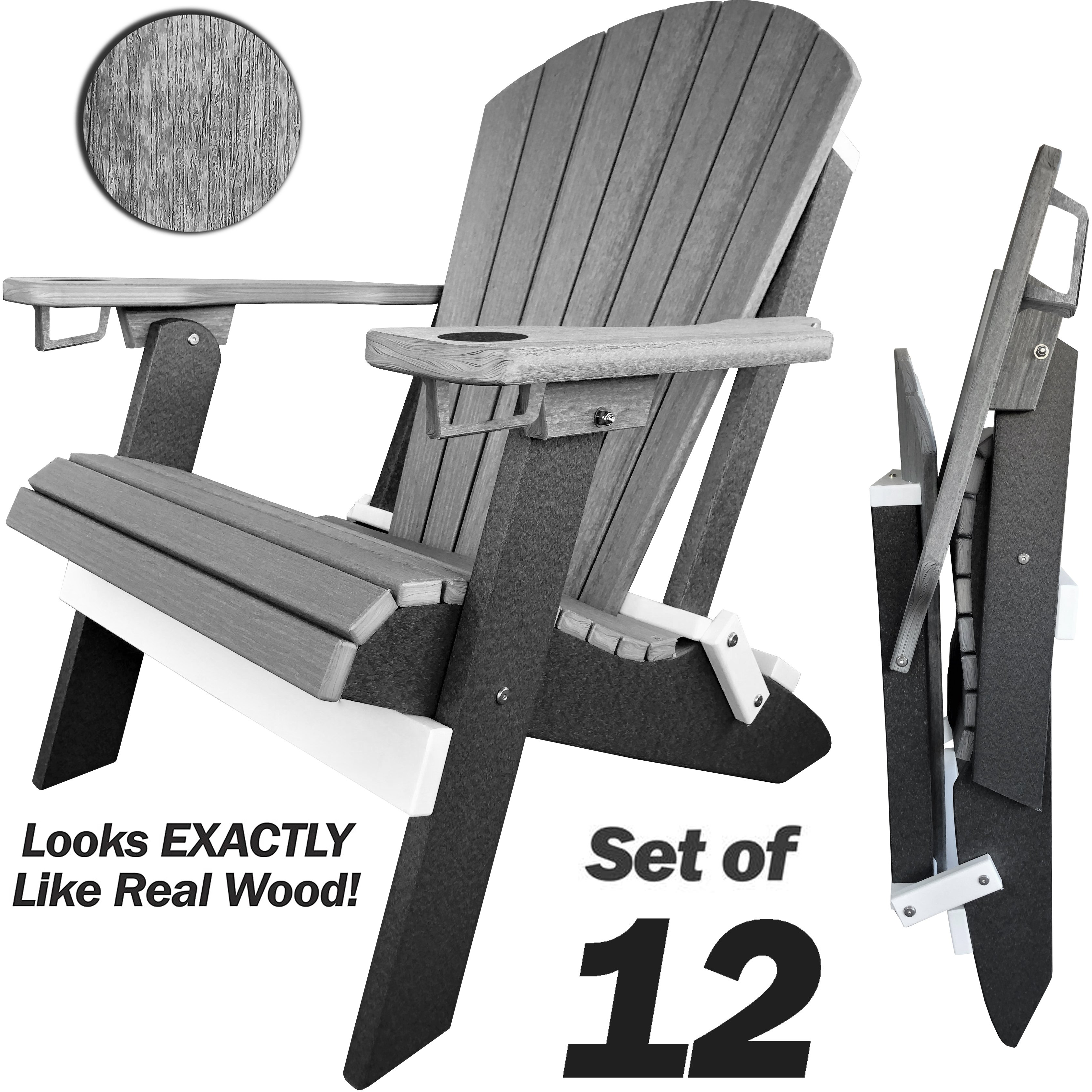 polywood folding adirondack chair