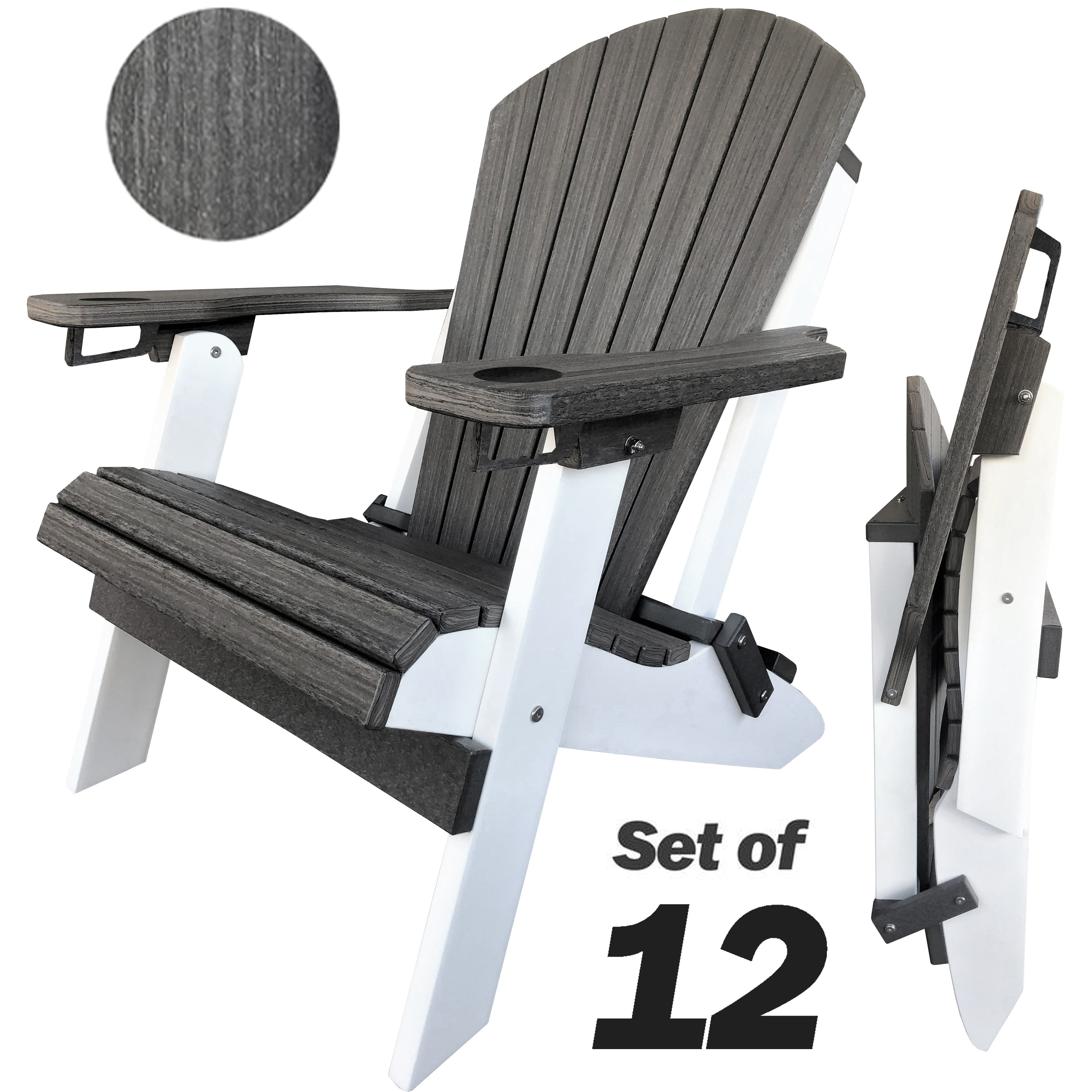 polywood folding adirondack chair