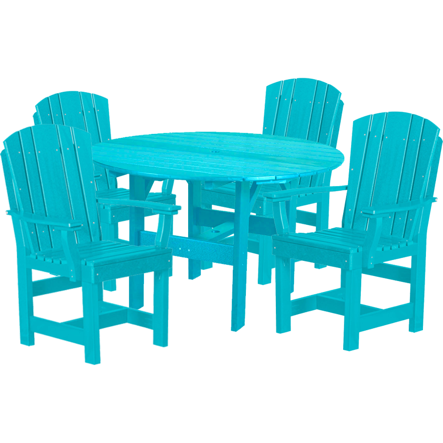 5-Piece Plantation Dining Table Set