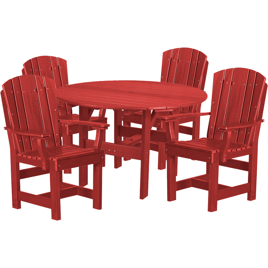 5-Piece Plantation Dining Table Set