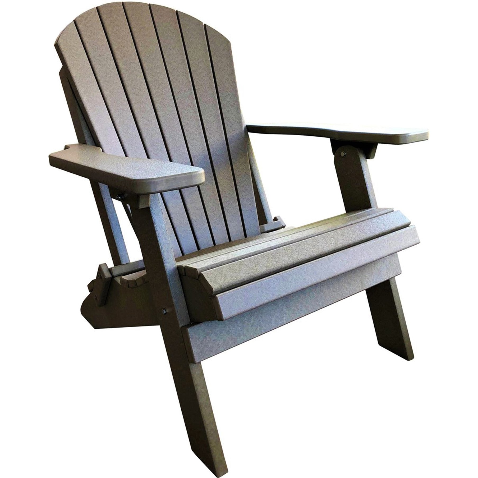 Set of 2 Folding Adirondack Chairs King Size + 1 Folding Side Table With Removable Tray