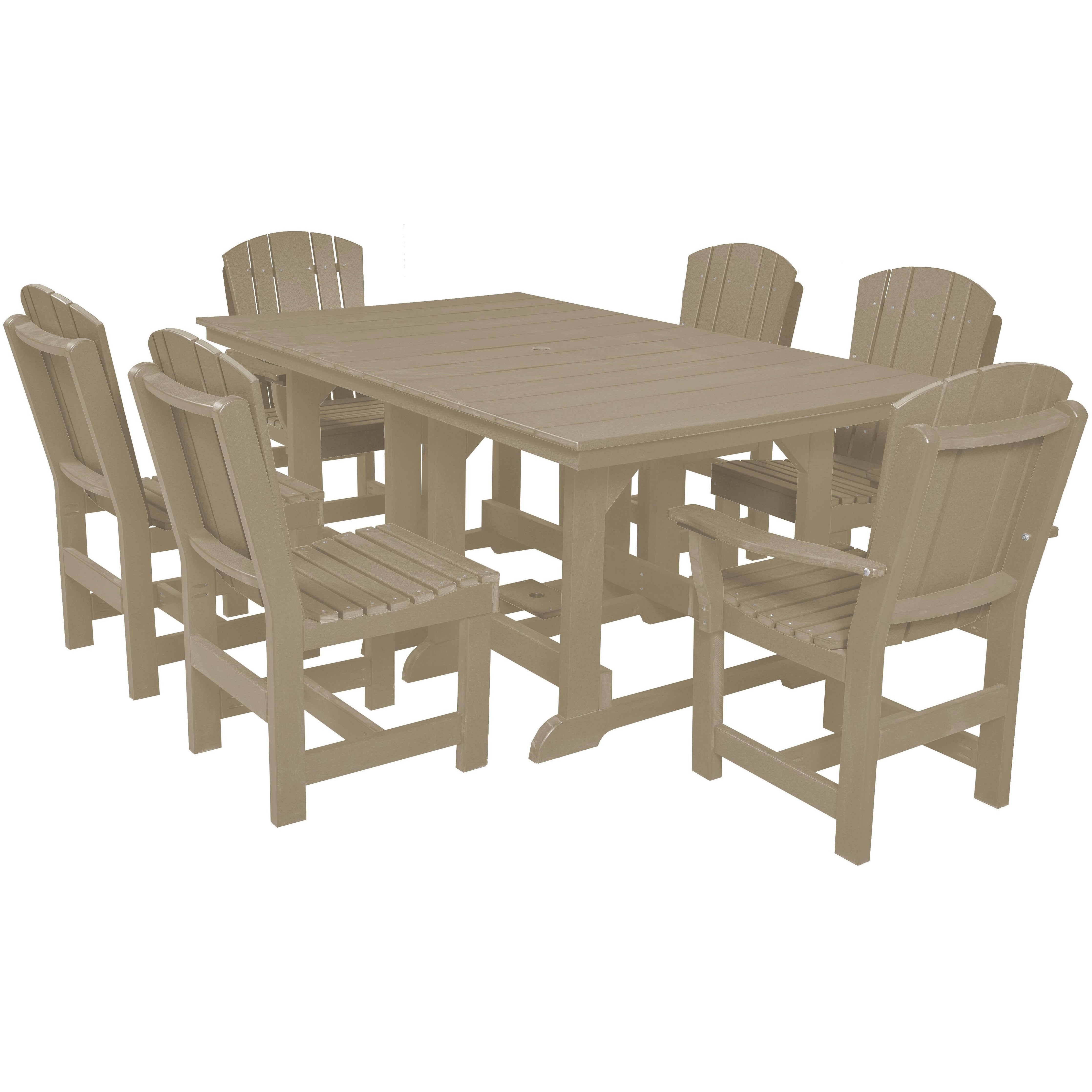7-Piece Plantation Dining Table Set