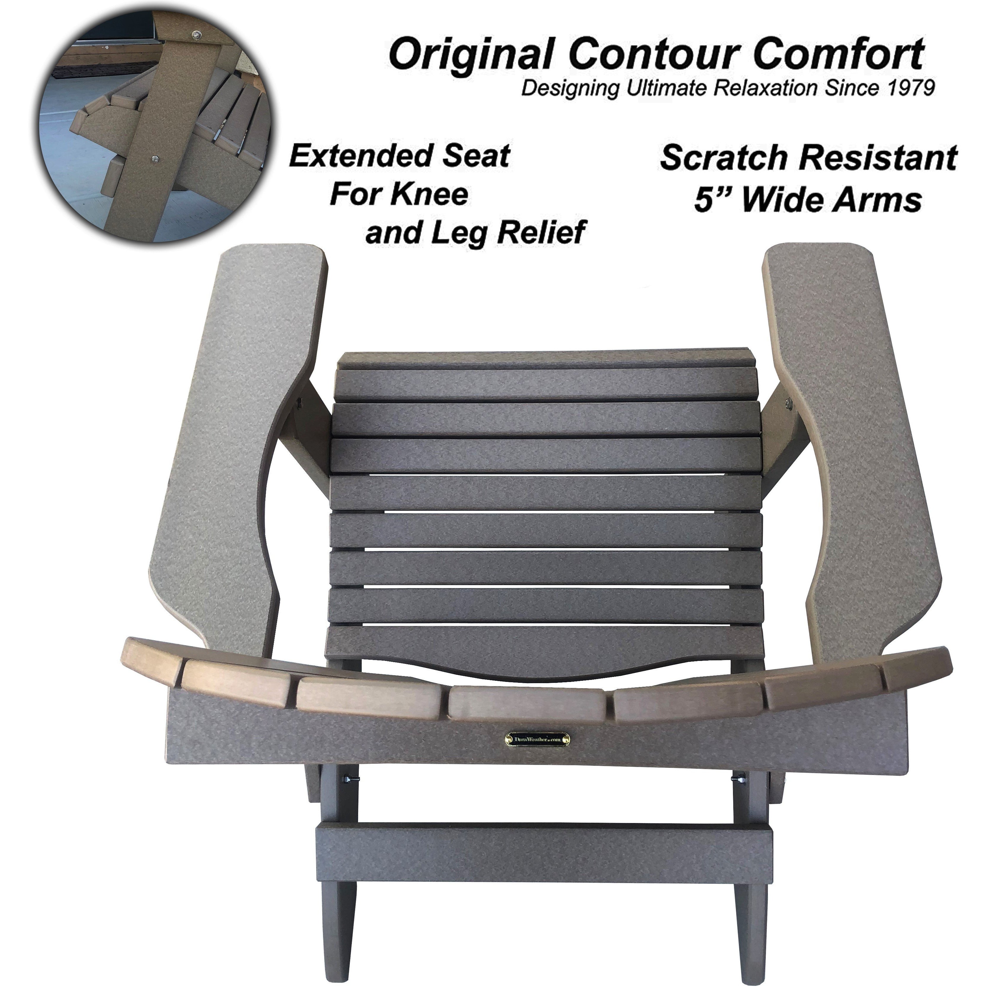 Folding Adirondack Chairs Set of 4 King-Size