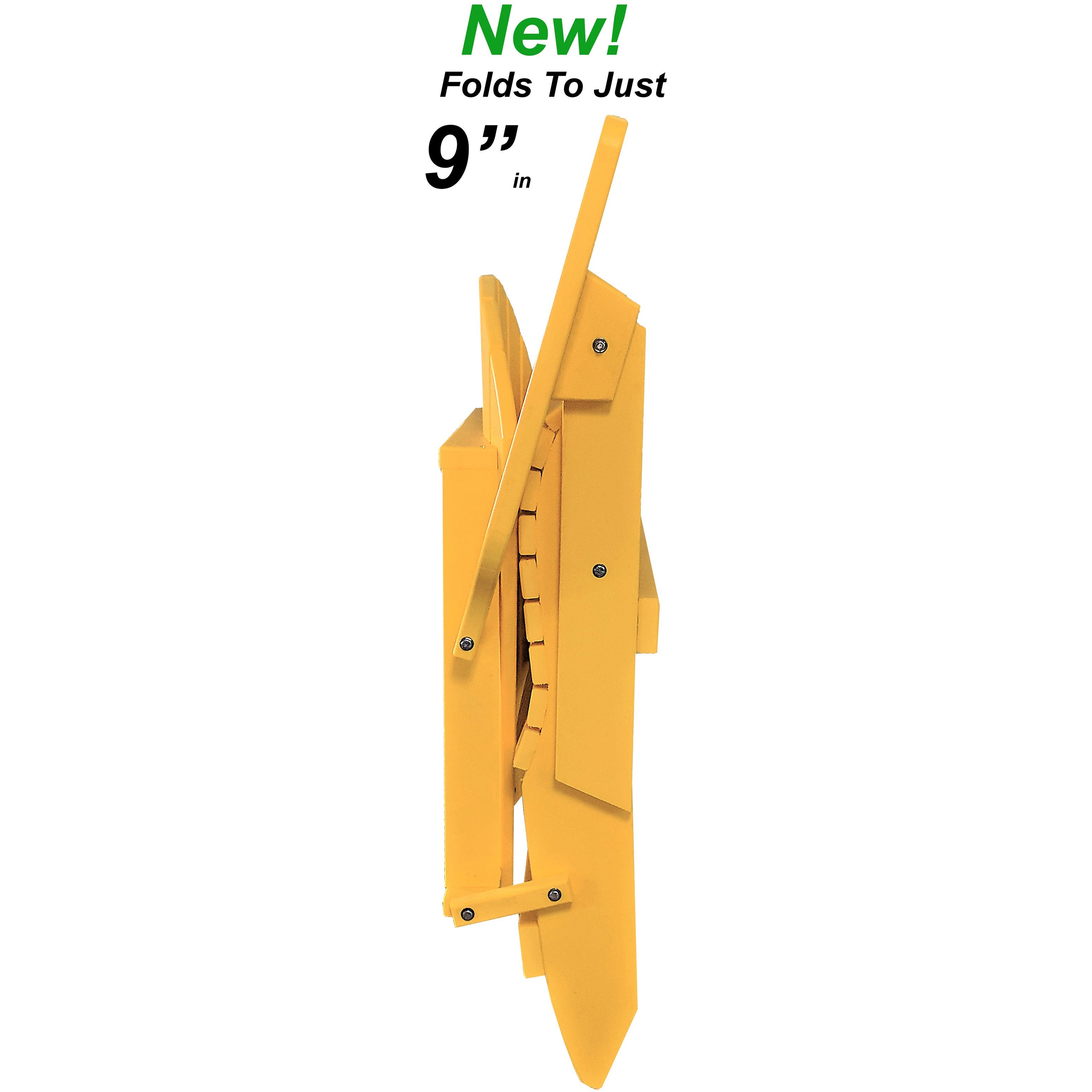 King Size Folding Adirondack Chair - (Lemon Yellow)