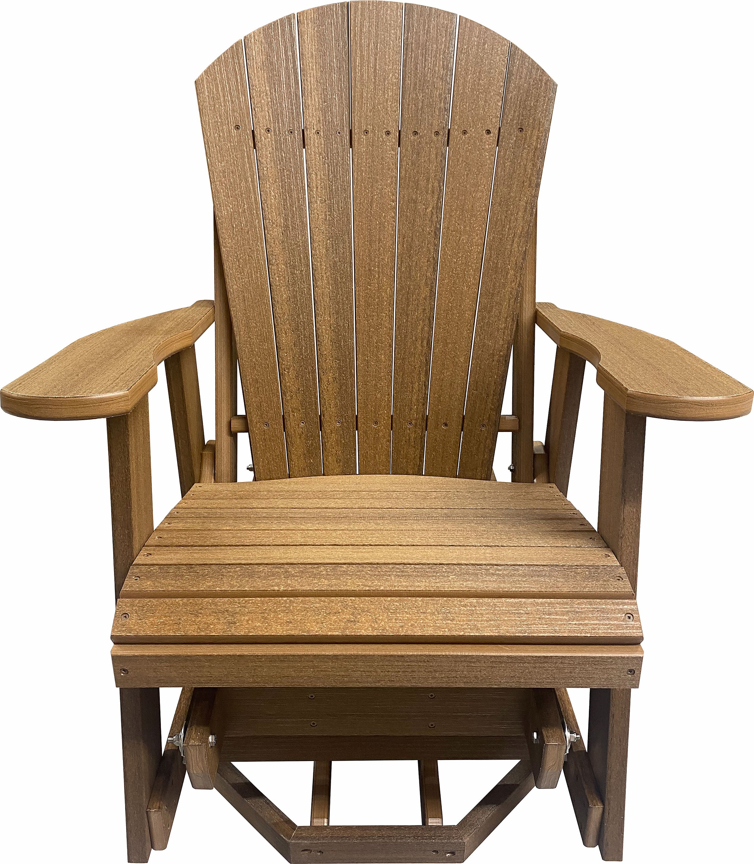 3-Piece Adirondack Swivel Gliders With Two Tier End Table