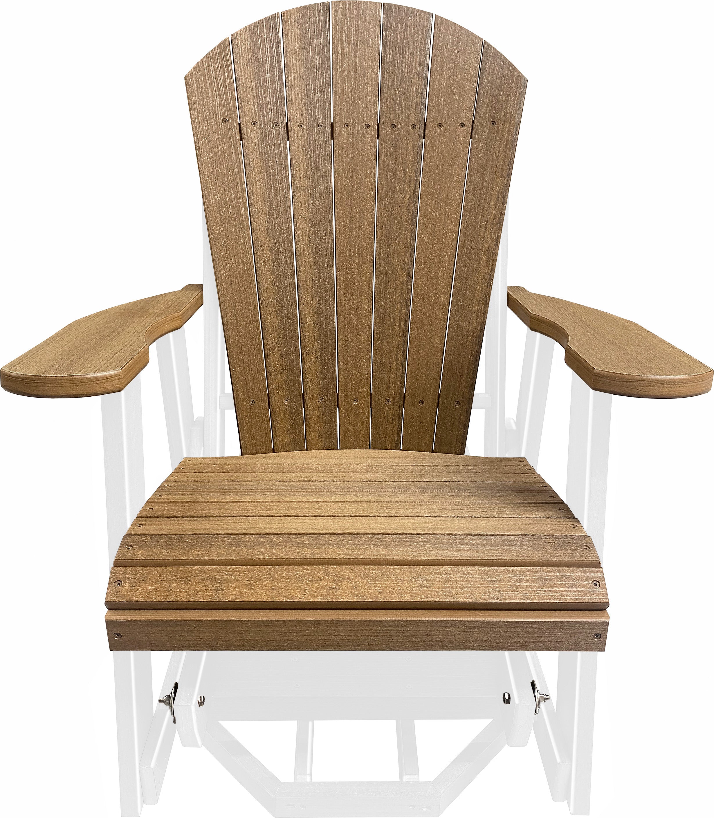 3-Piece Adirondack Swivel Gliders With Two Tier End Table