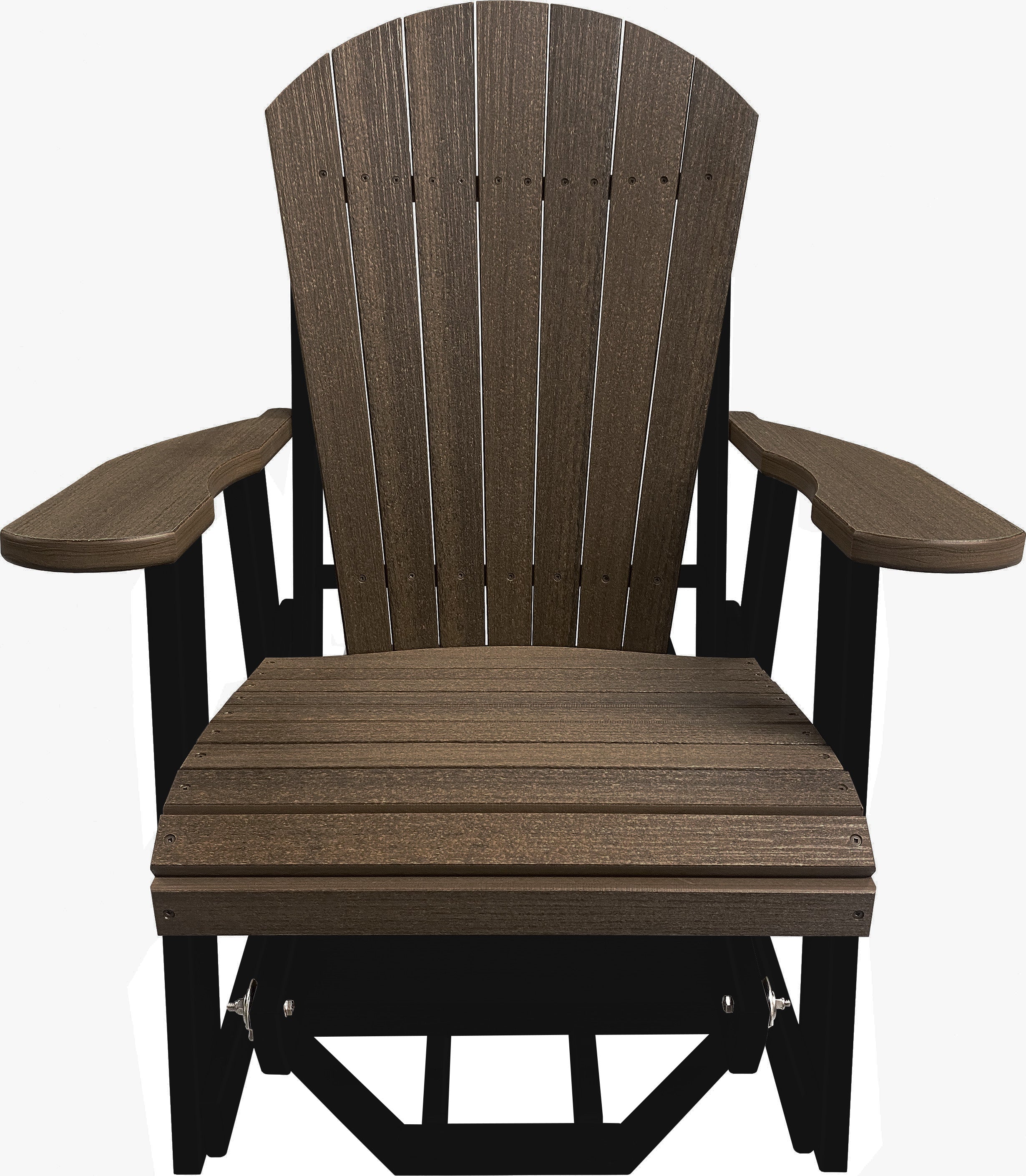 3-Piece Adirondack Swivel Gliders With Two Tier End Table