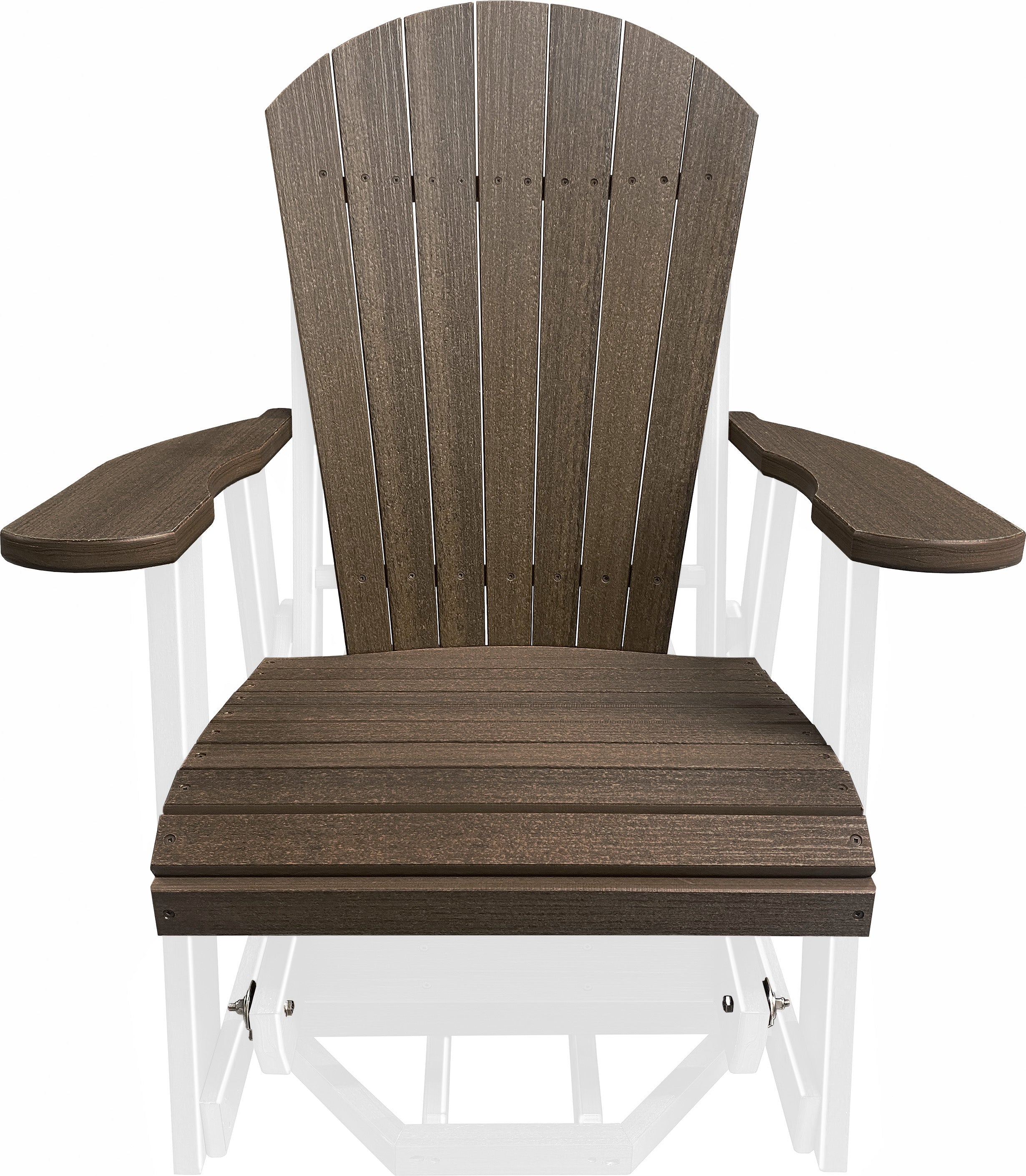 3-Piece Adirondack Swivel Gliders With Two Tier End Table